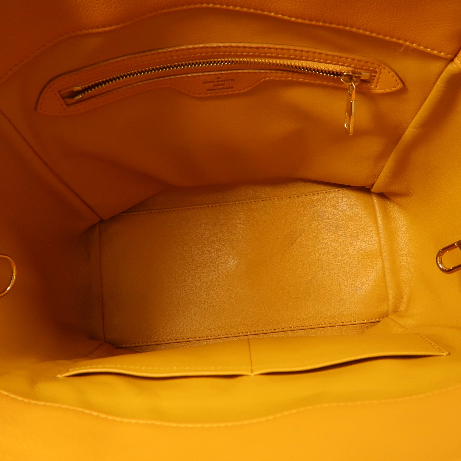 LOUIS VUITTON Monogram/鴕鳥皮革Hand Bag金扣手挽袋