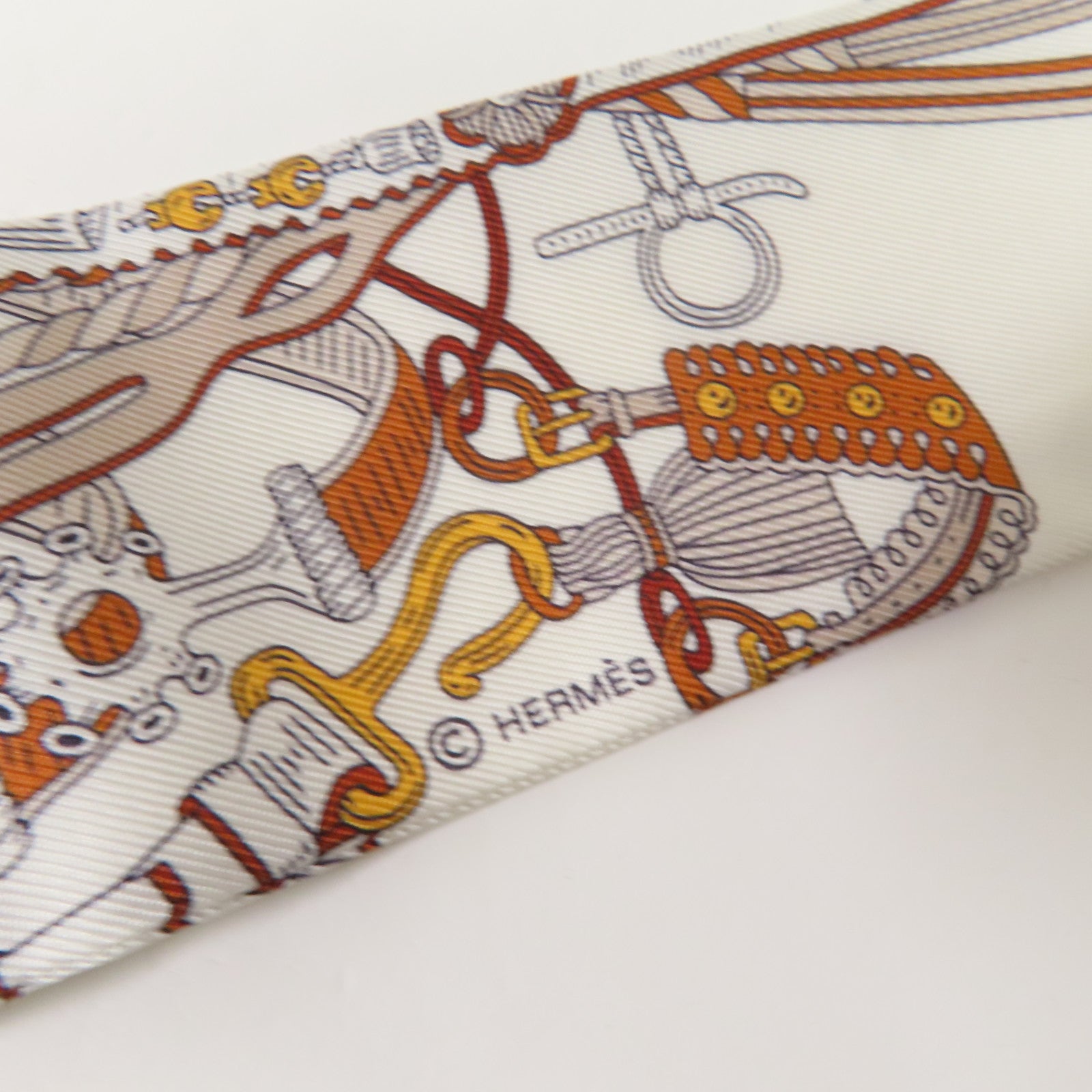 HERMES 絲質Twilly絲巾