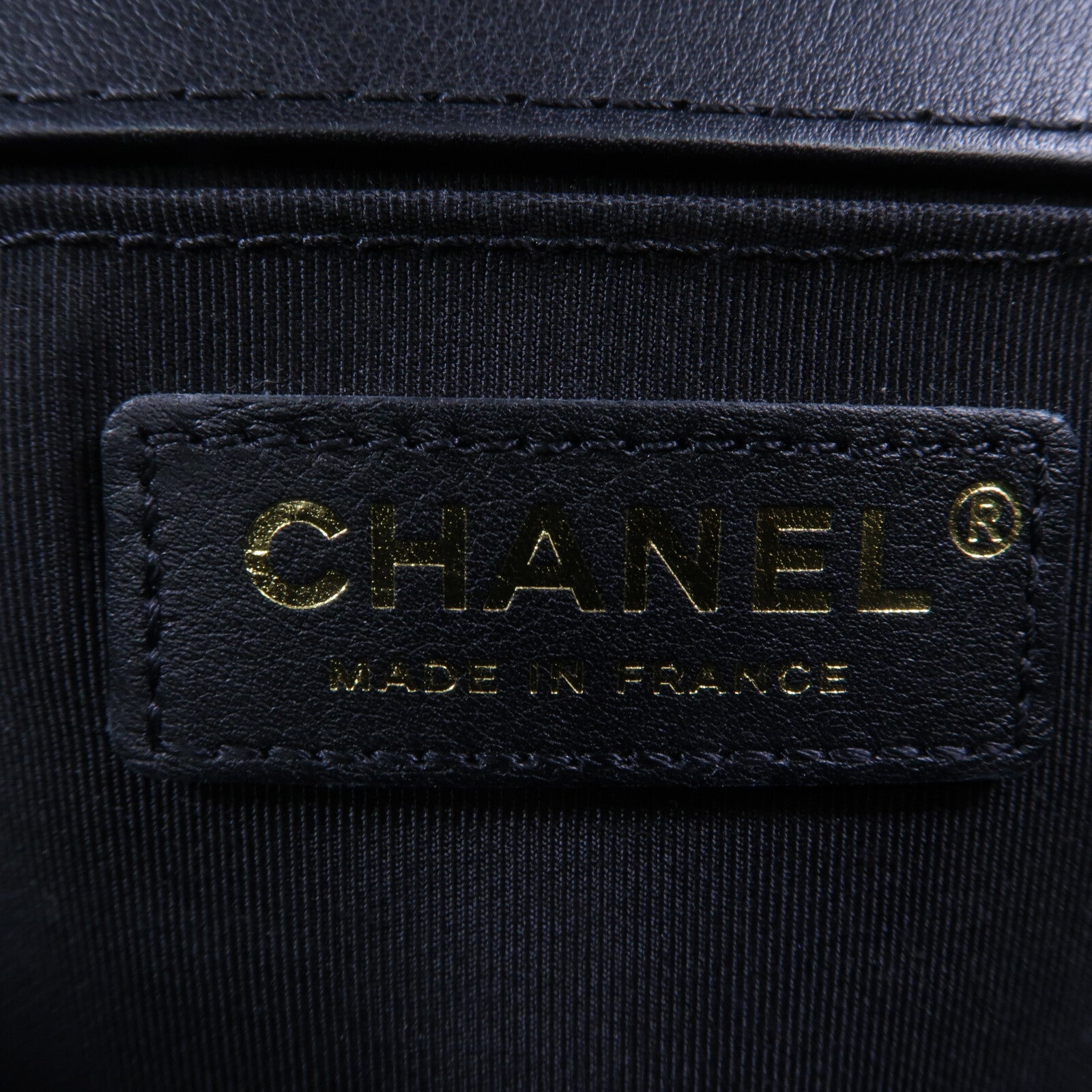 CHANEL 羊皮皮革Boy 25鏈帶手挽肩背兩用袋
