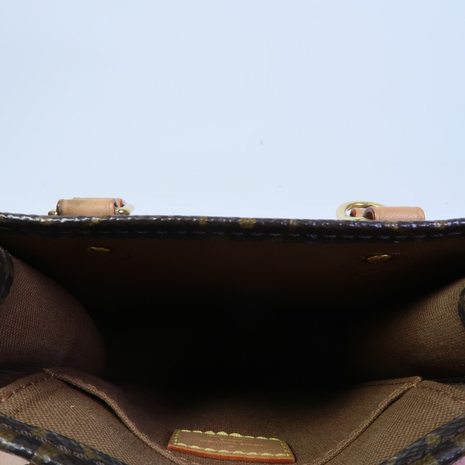 LOUIS VUITTON Monogram Petit Sac Plat手挽肩背兩用袋