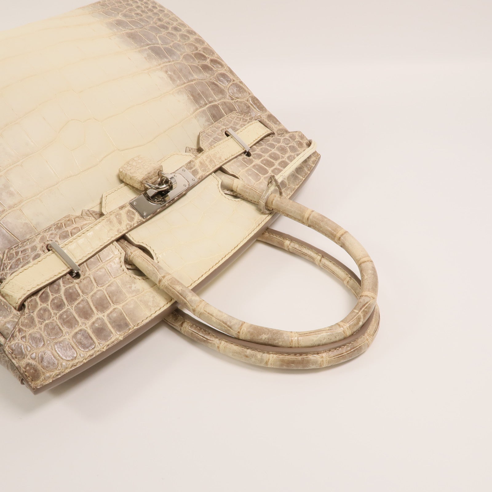 HERMES 【激減優惠】Niloticus Crocodile皮革 Birkin 30Himalaya手挽袋Mousse