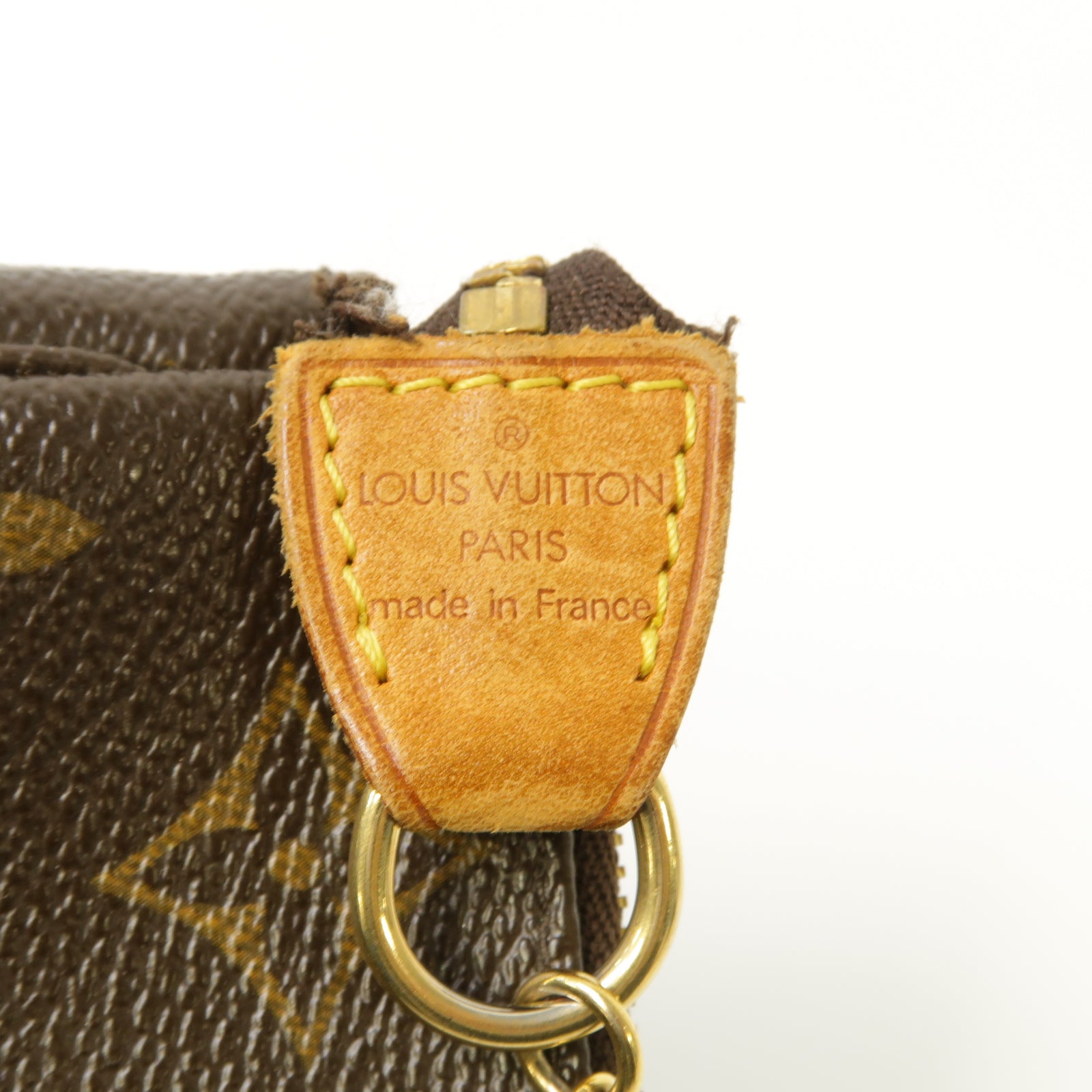 LOUIS VUITTON 【激減優惠】Monogram Mini Pochette Accessoires金扣手拿包啡色