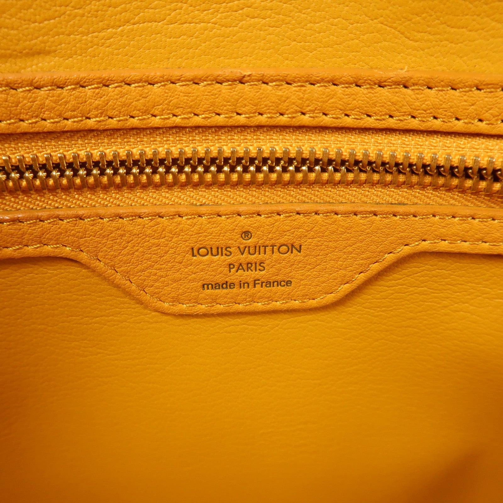 LOUIS VUITTON Monogram/鴕鳥皮革Hand Bag金扣手挽袋