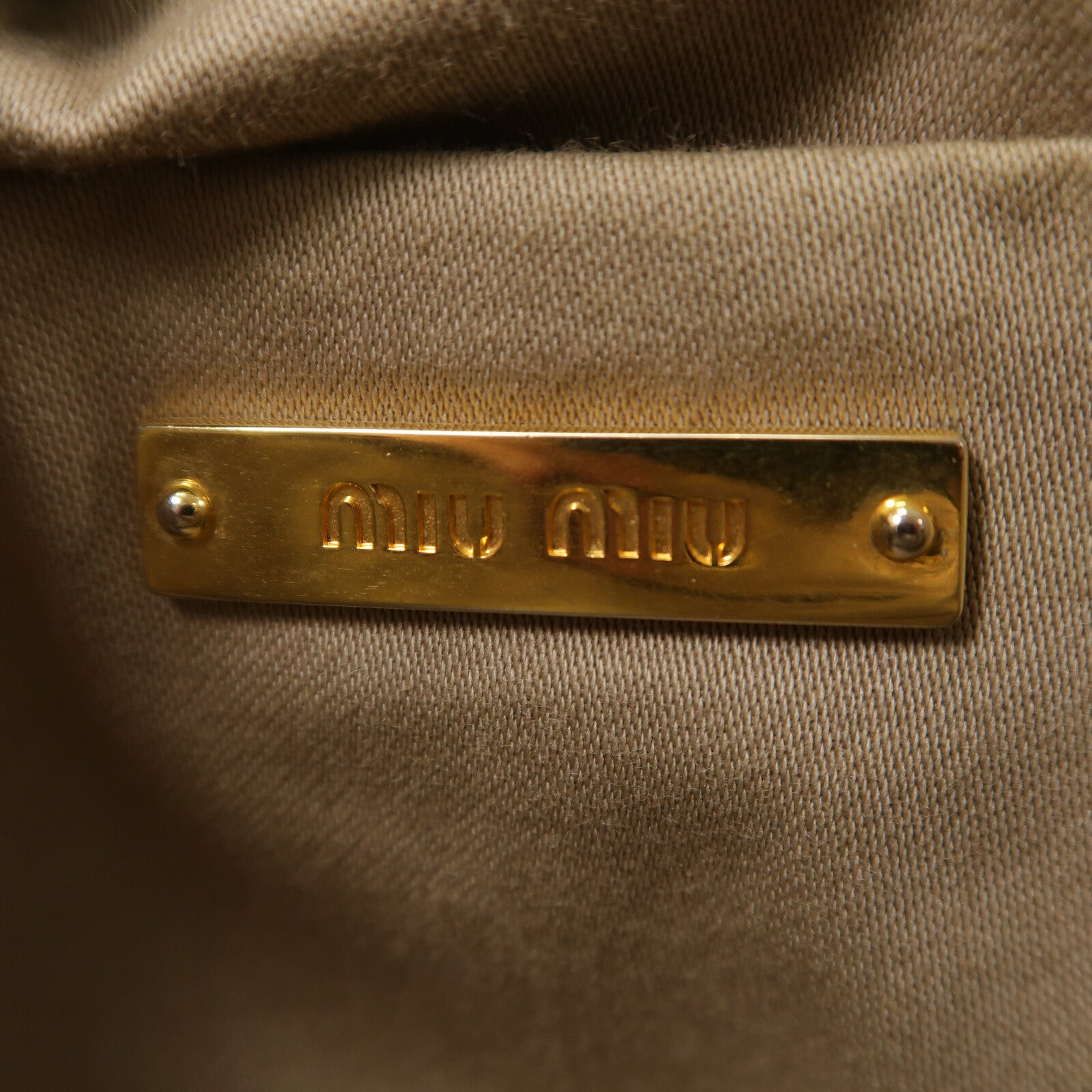 Miu Miu 牛皮皮革2 Way Shoulder手挽肩背兩用袋