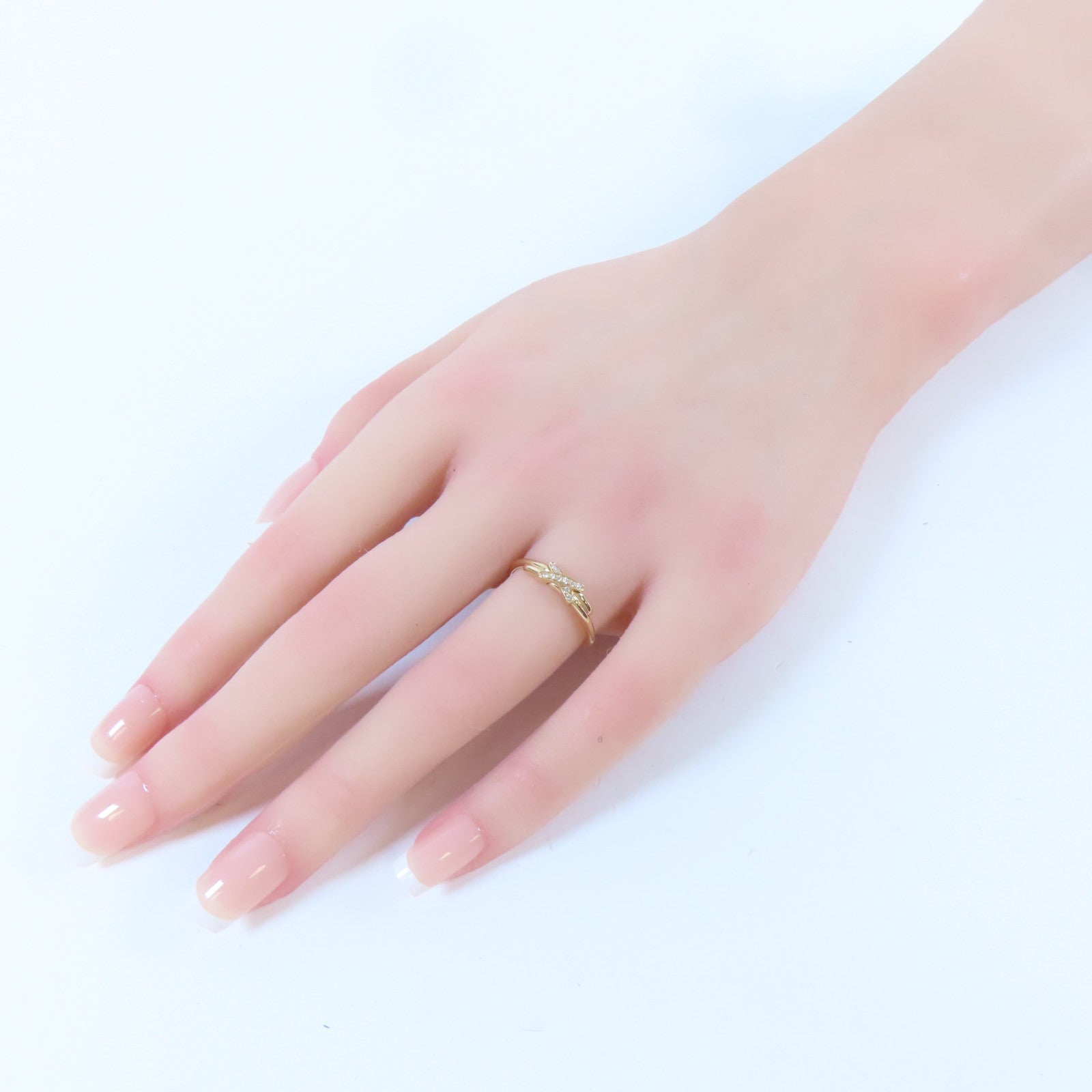 Chaumet 18K玫瑰金Diamond Ring鑽石戒指Chaumet#53/US#6.5