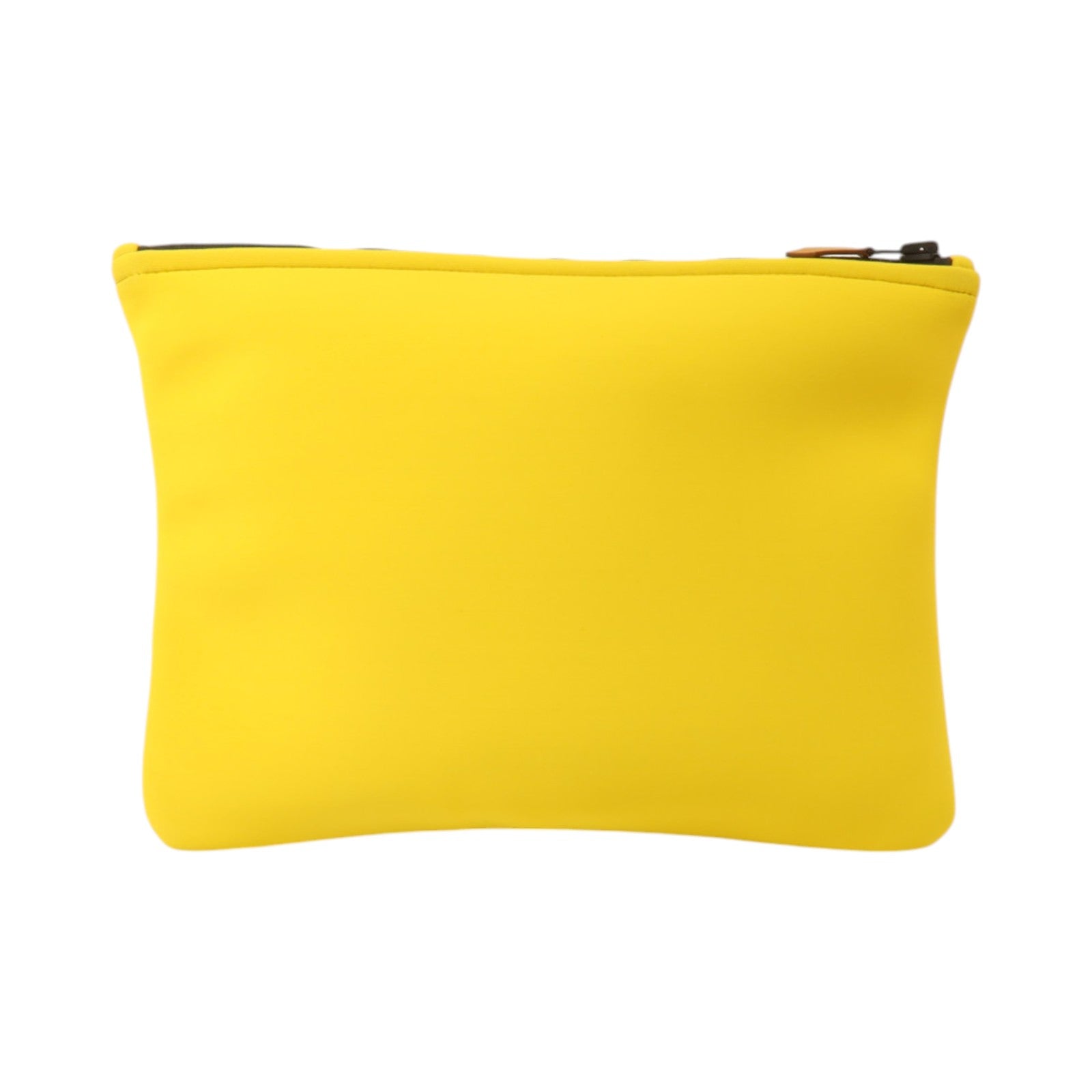 HERMES 尼龍Neobain Case MM手拿包Jaune Ambre