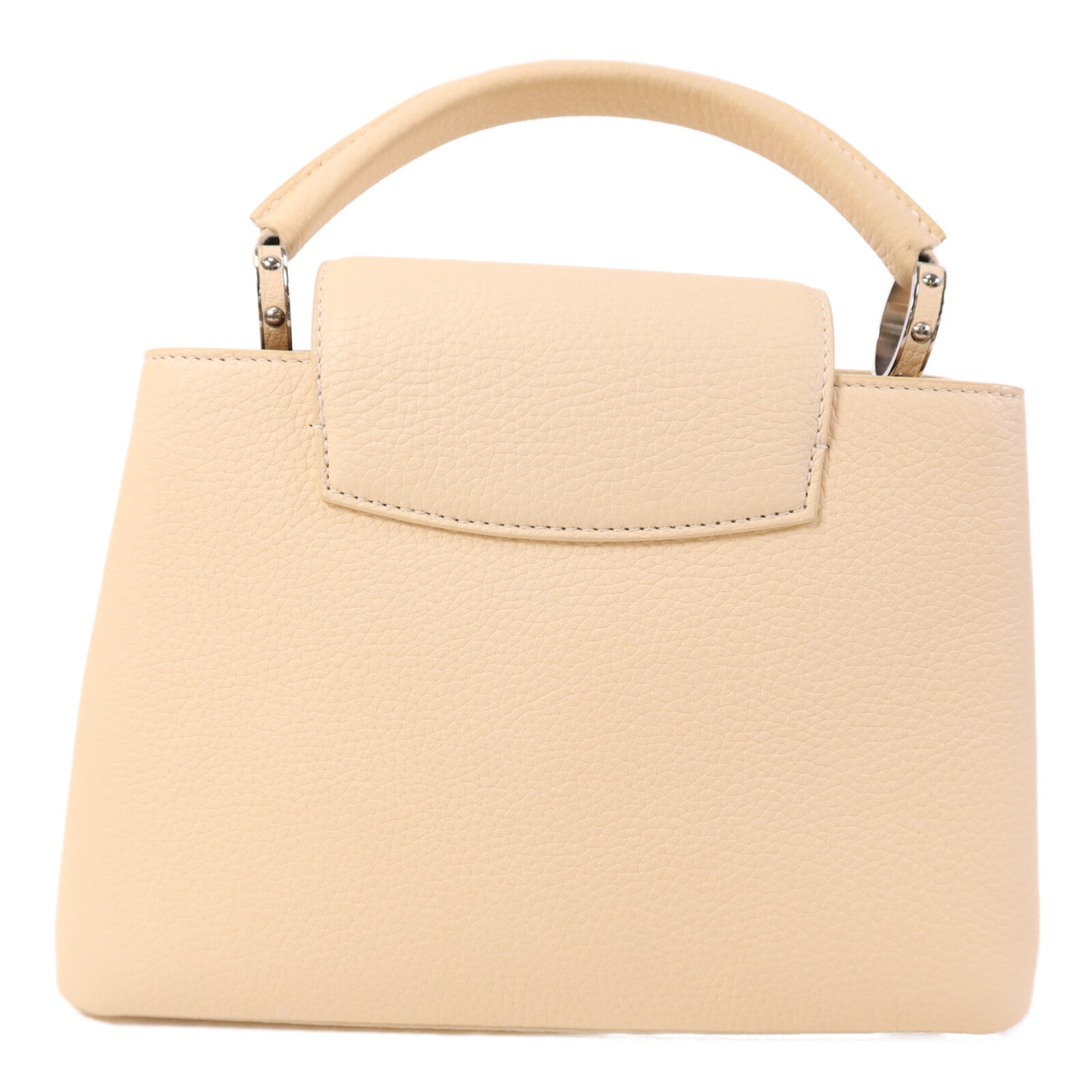 LOUIS VUITTON 【激減優惠】Taurillon Capucines BB銀扣手挽肩背兩用袋