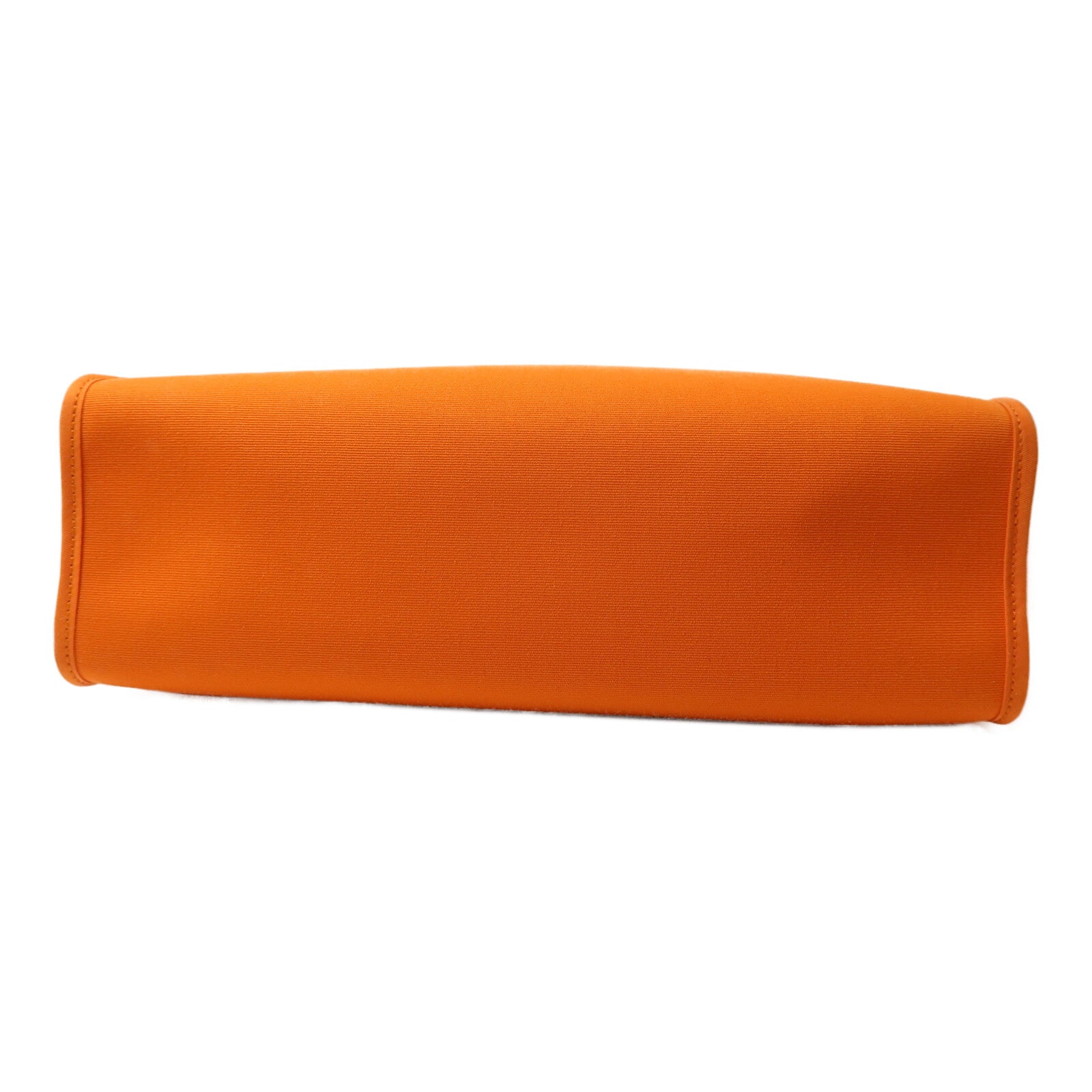 HERMES 帆布Herbag PM銀扣手挽肩背兩用袋Orange