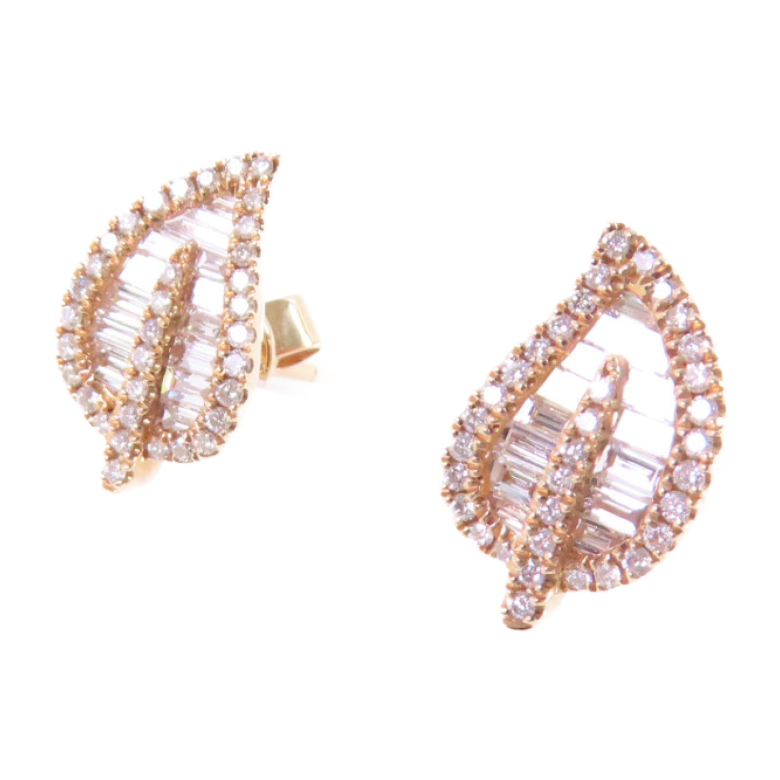 JEWELRY【激減優惠】 18K玫瑰金/鑽石Diamond Earrings金扣耳環