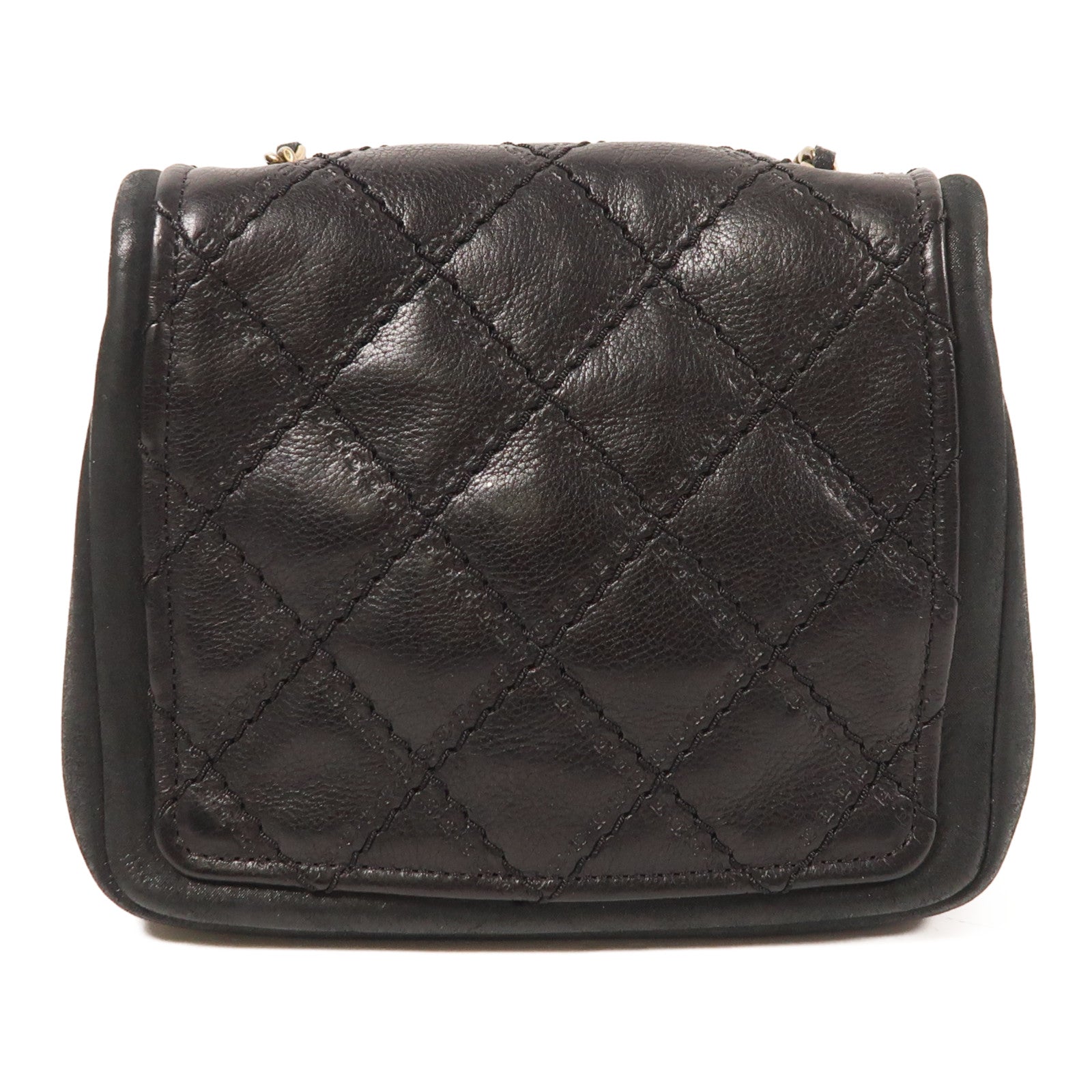 CHANEL 牛皮皮革Chain Shoulder金扣鏈帶肩背袋