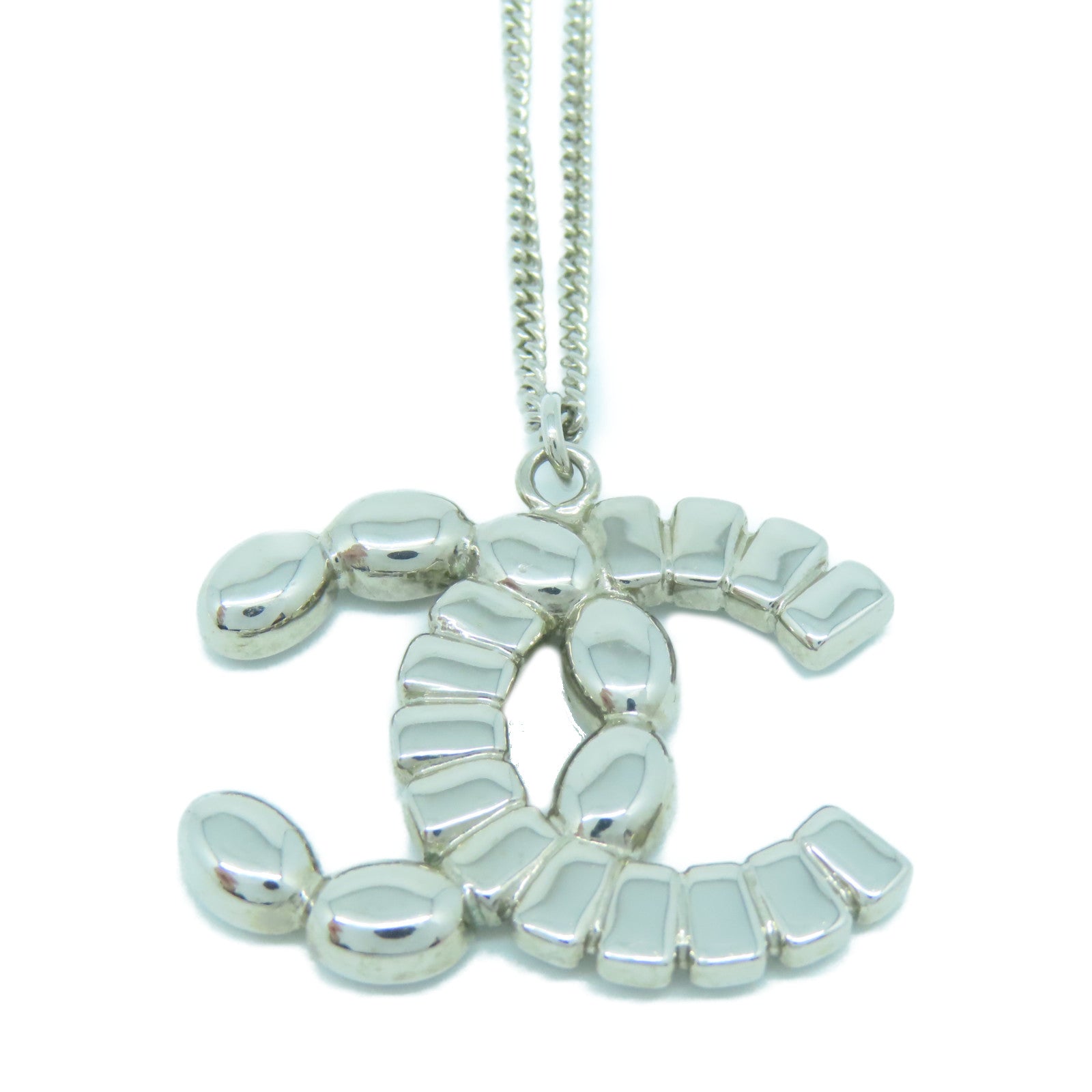 CHANEL 【激減優惠】金屬Necklace項鍊銀色