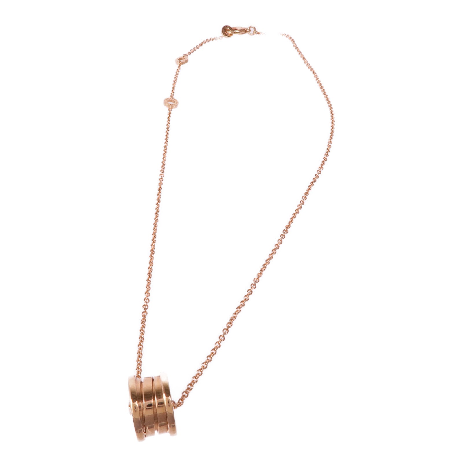 BVLGARI 18K玫瑰金B-Zero Necklace項鍊