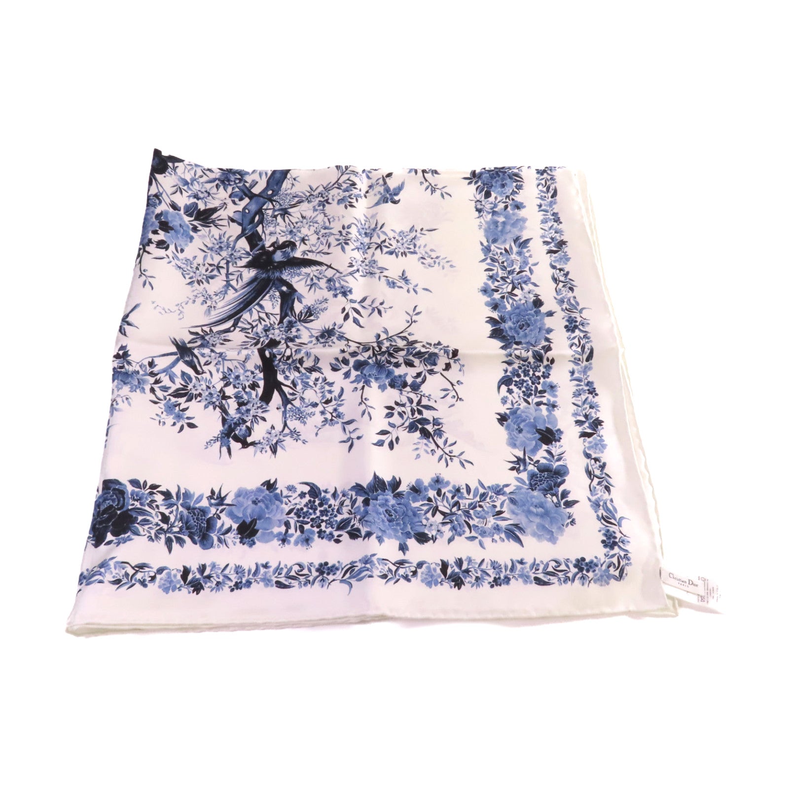 Dior 【激減優惠】絲質Scarf絲巾寶藍色/白色