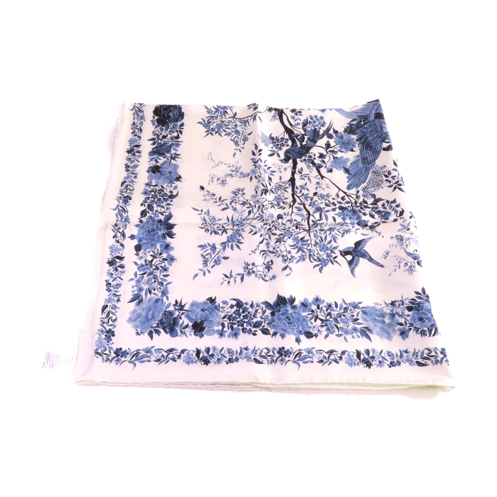 Dior 【激減優惠】絲質Scarf絲巾寶藍色/白色