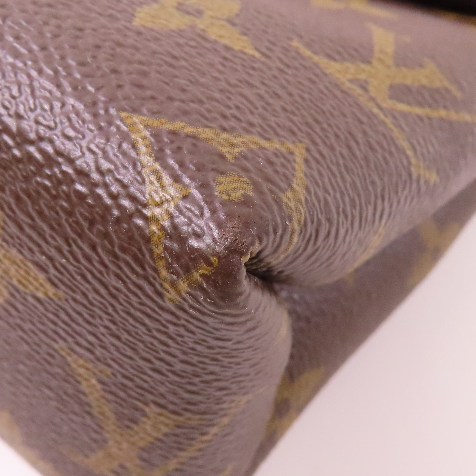 LOUIS VUITTON GHW Saint Placide Shoulder Bag M43713 Monogram Brown/Red