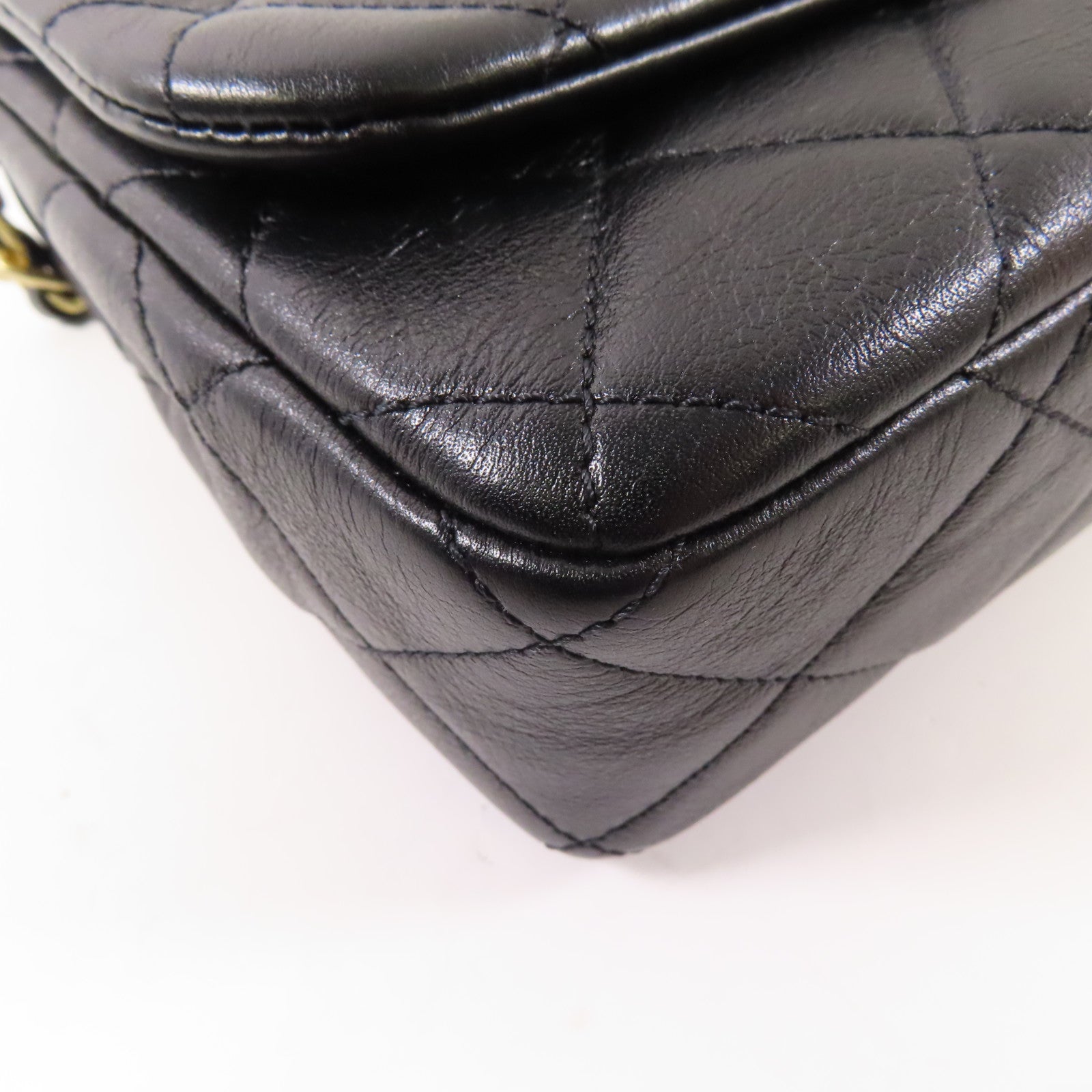 CHANEL 【激減優惠】牛皮皮革Chain Shoulder金扣鏈帶肩背袋