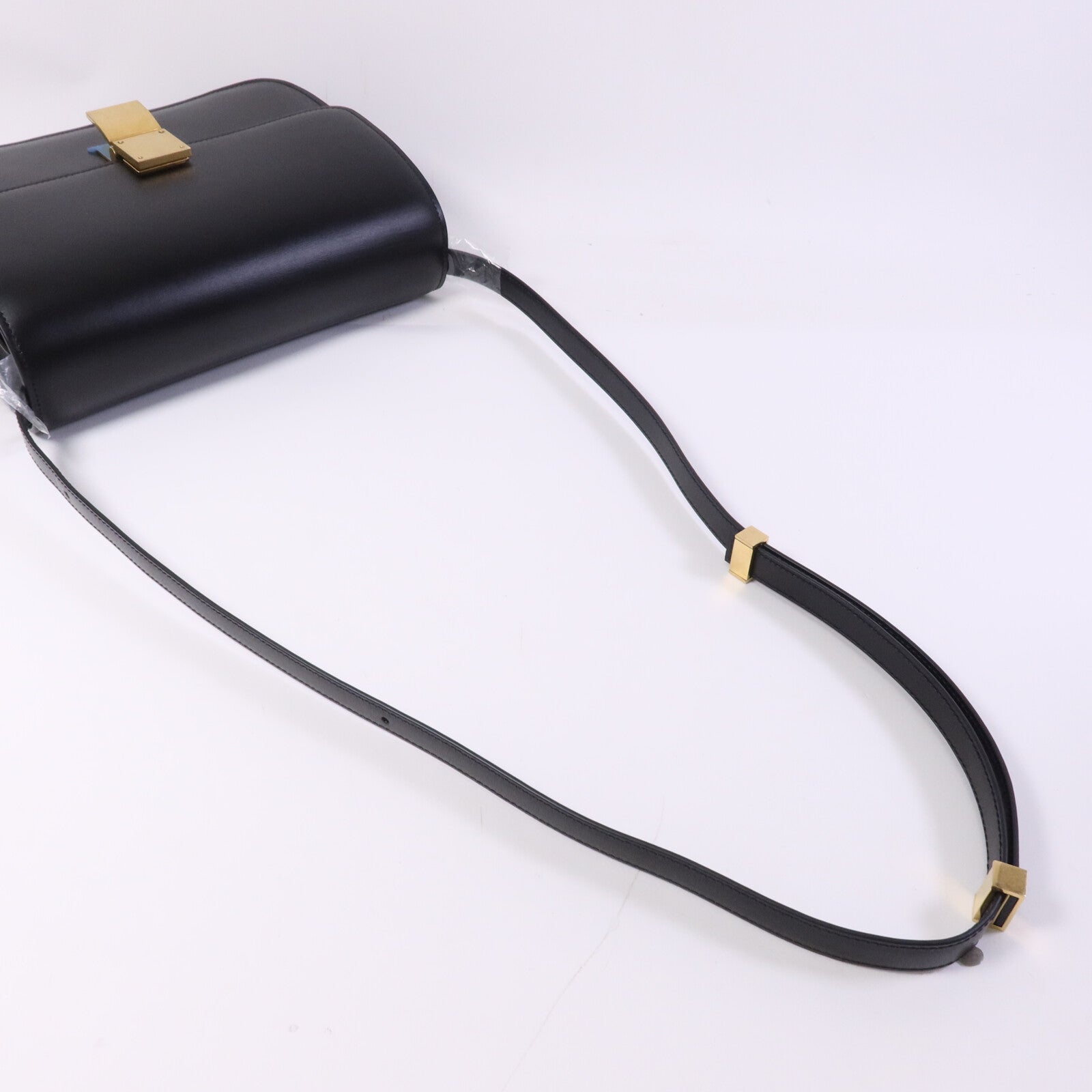 CELINE 牛皮皮革Classic Box金扣肩背袋
