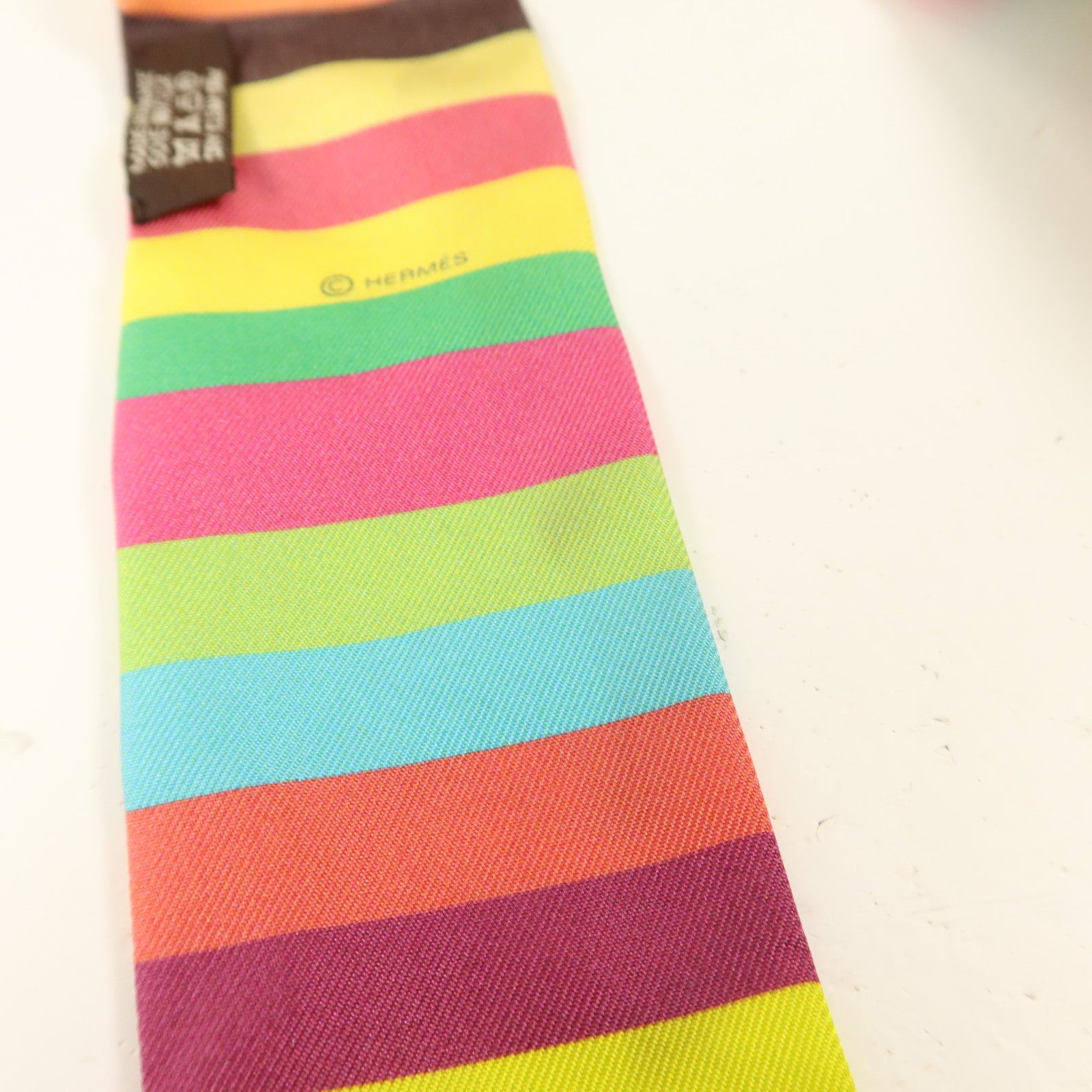 HERMES 絲質Twilly絲巾