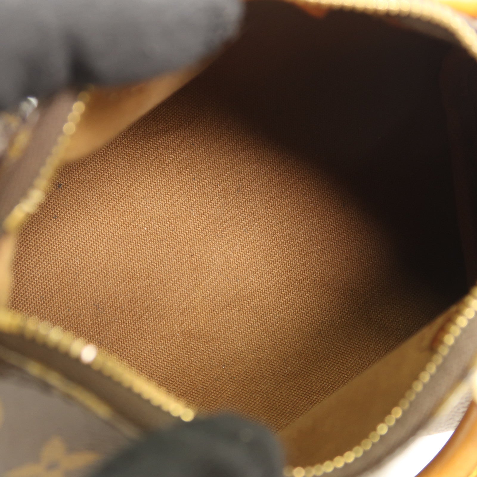 LOUIS VUITTON Monogram Nano Speedy金扣手挽肩背兩用袋