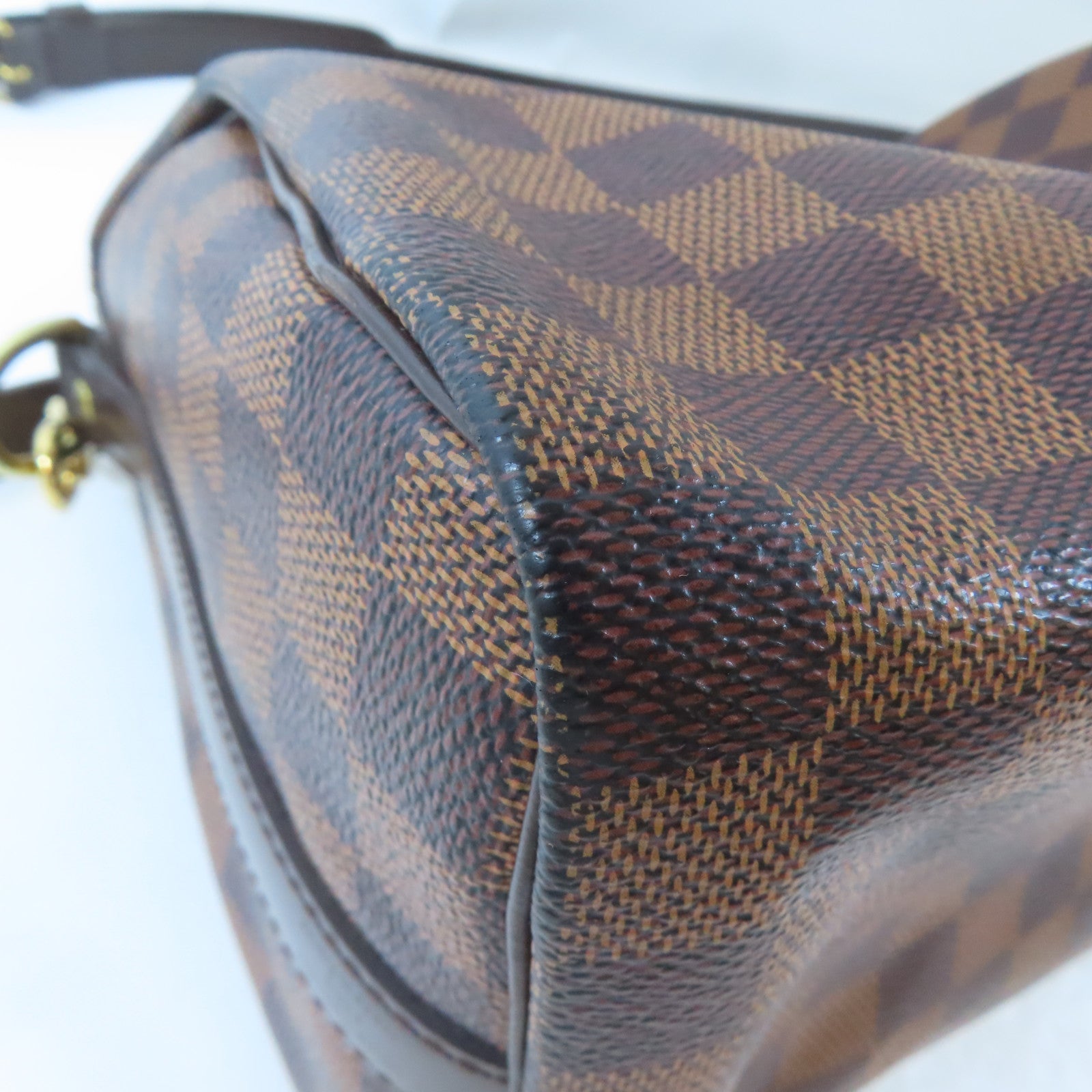 LOUIS VUITTON Damier Speedy Bandouliere 25金扣手挽肩背兩用袋啡色