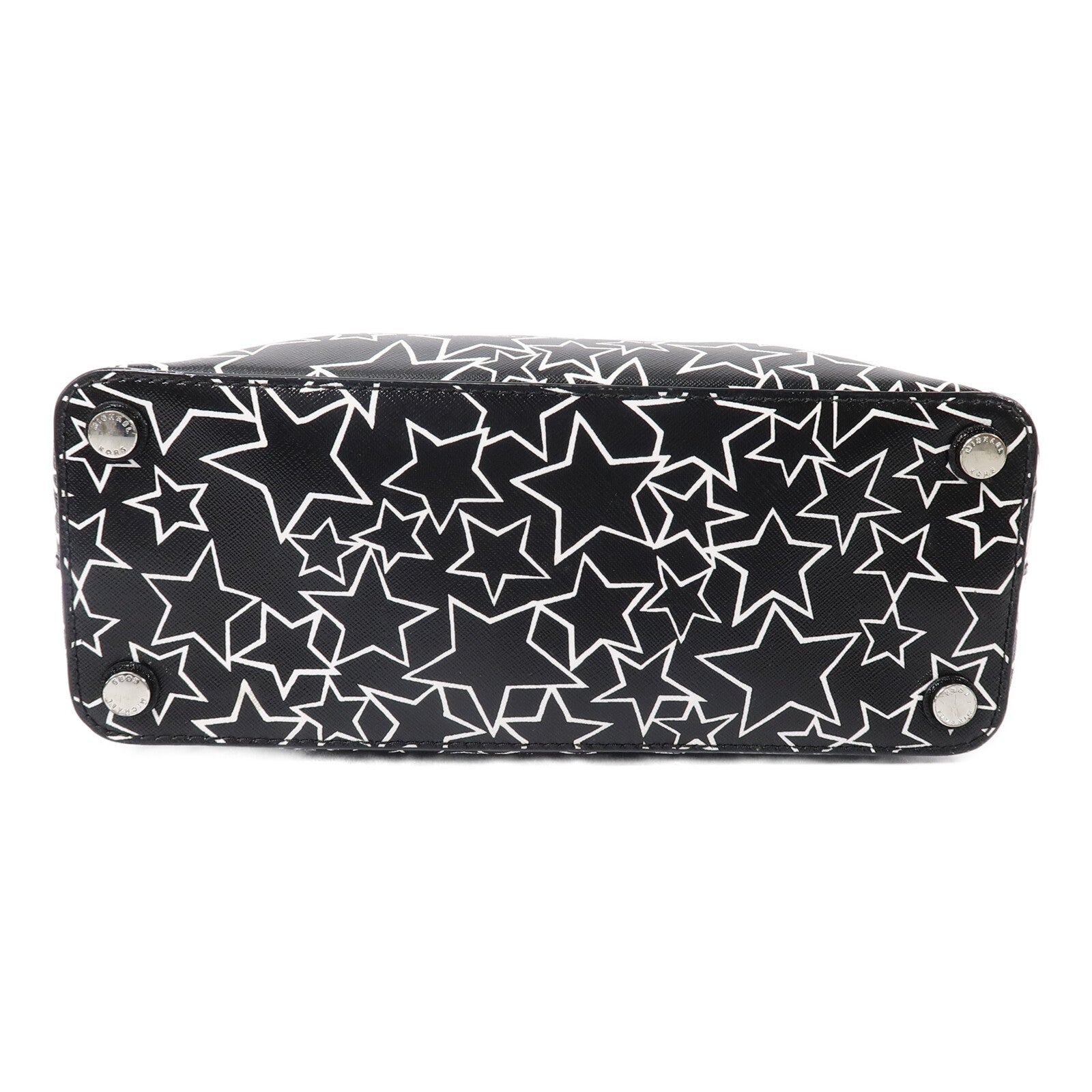 Michael Kors 塗層帆布Emmy Small Dome Satchel Printed Stars手挽袋