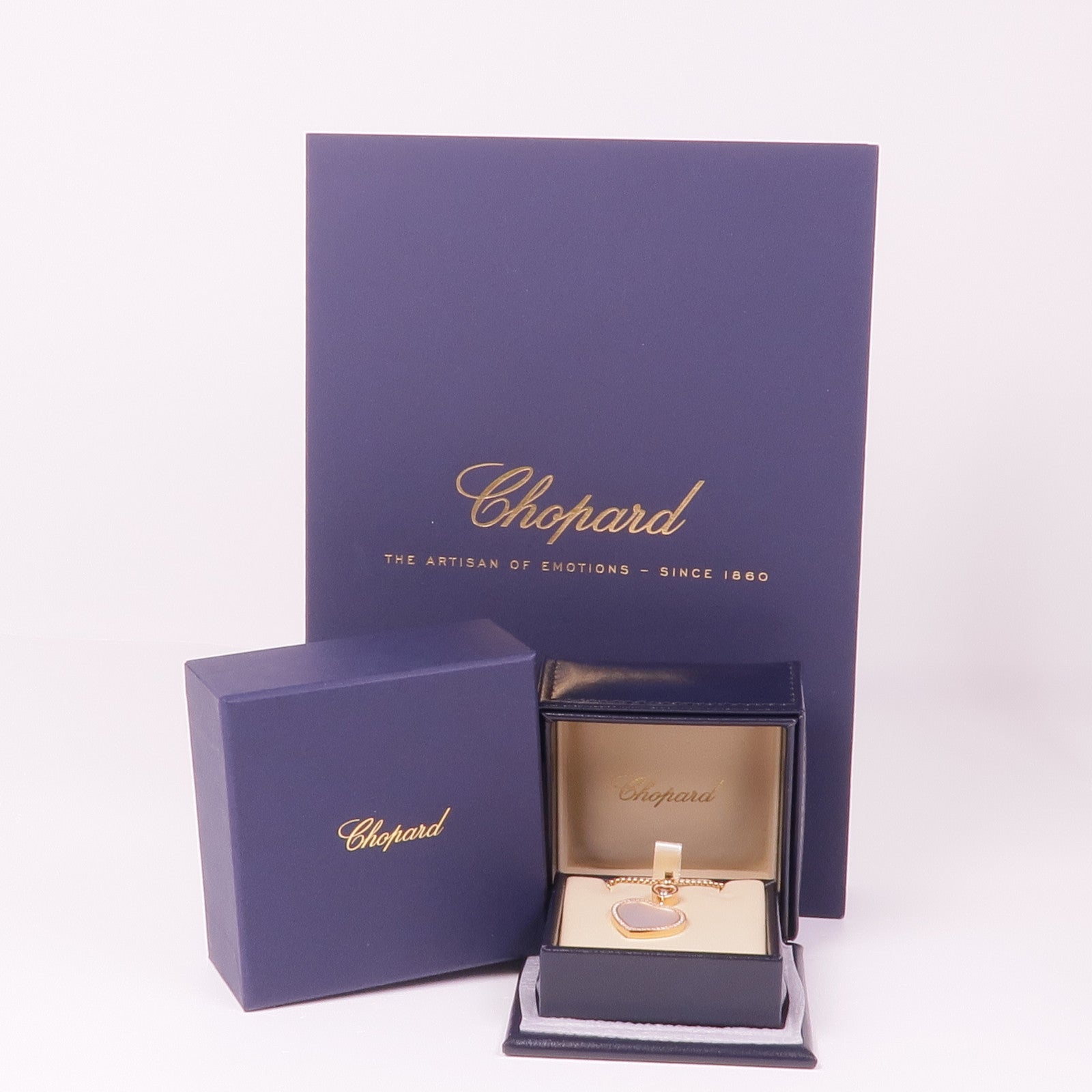 Chopard 【激減優惠】18K玫瑰金Happy Hearts鑽石項鍊