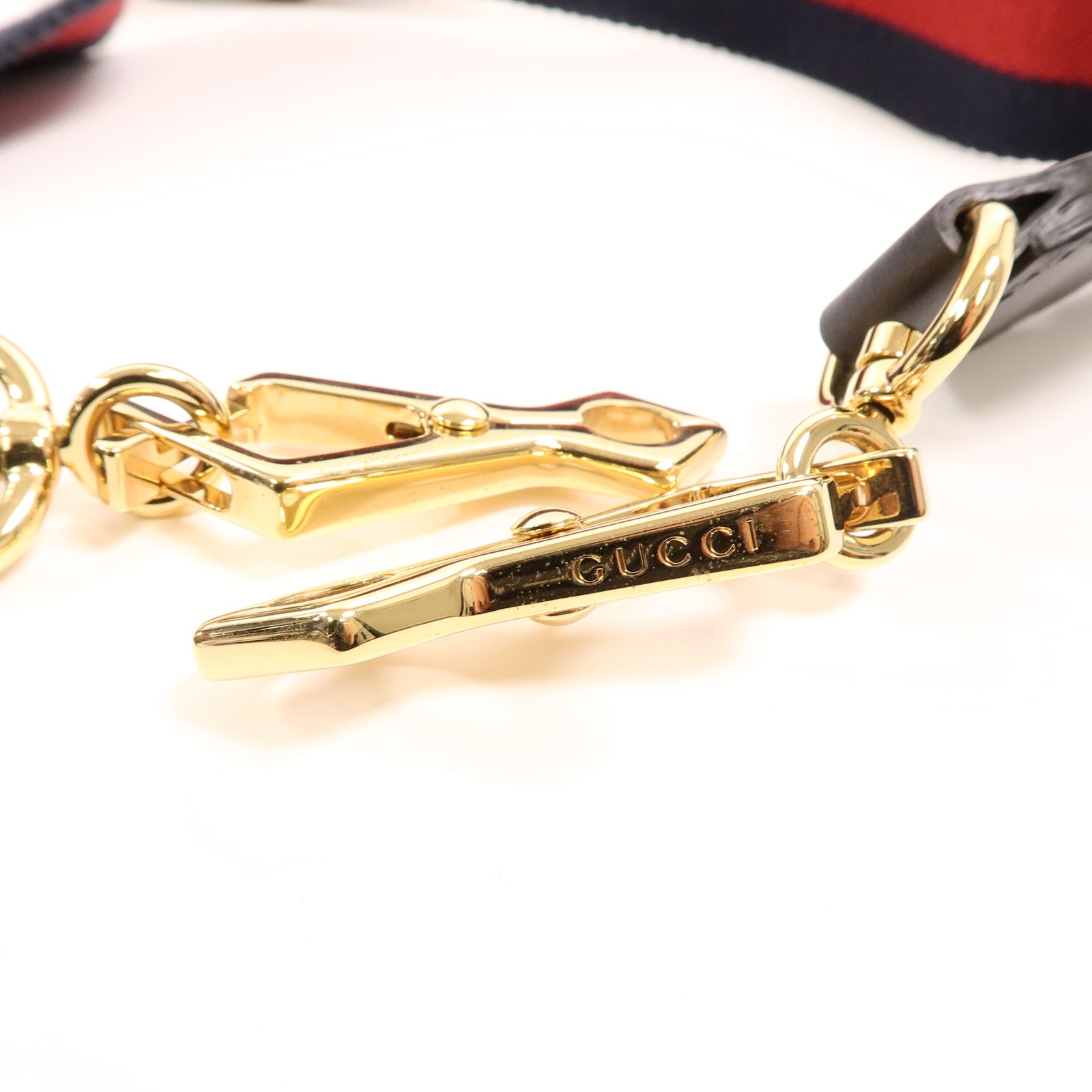 GUCCI 牛皮皮革Bamboo Nymphaea手挽肩背兩用袋