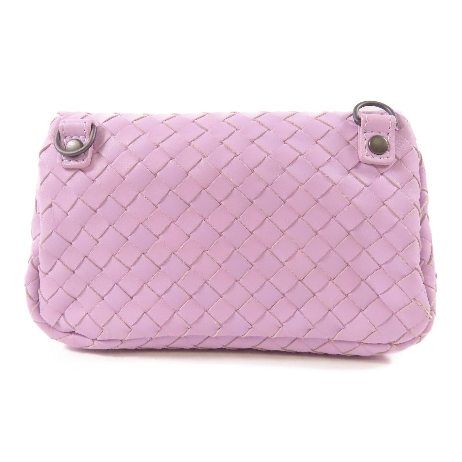 BOTTEGA VENETA 牛皮皮革Chain Shoulder鏈帶肩背袋紫色