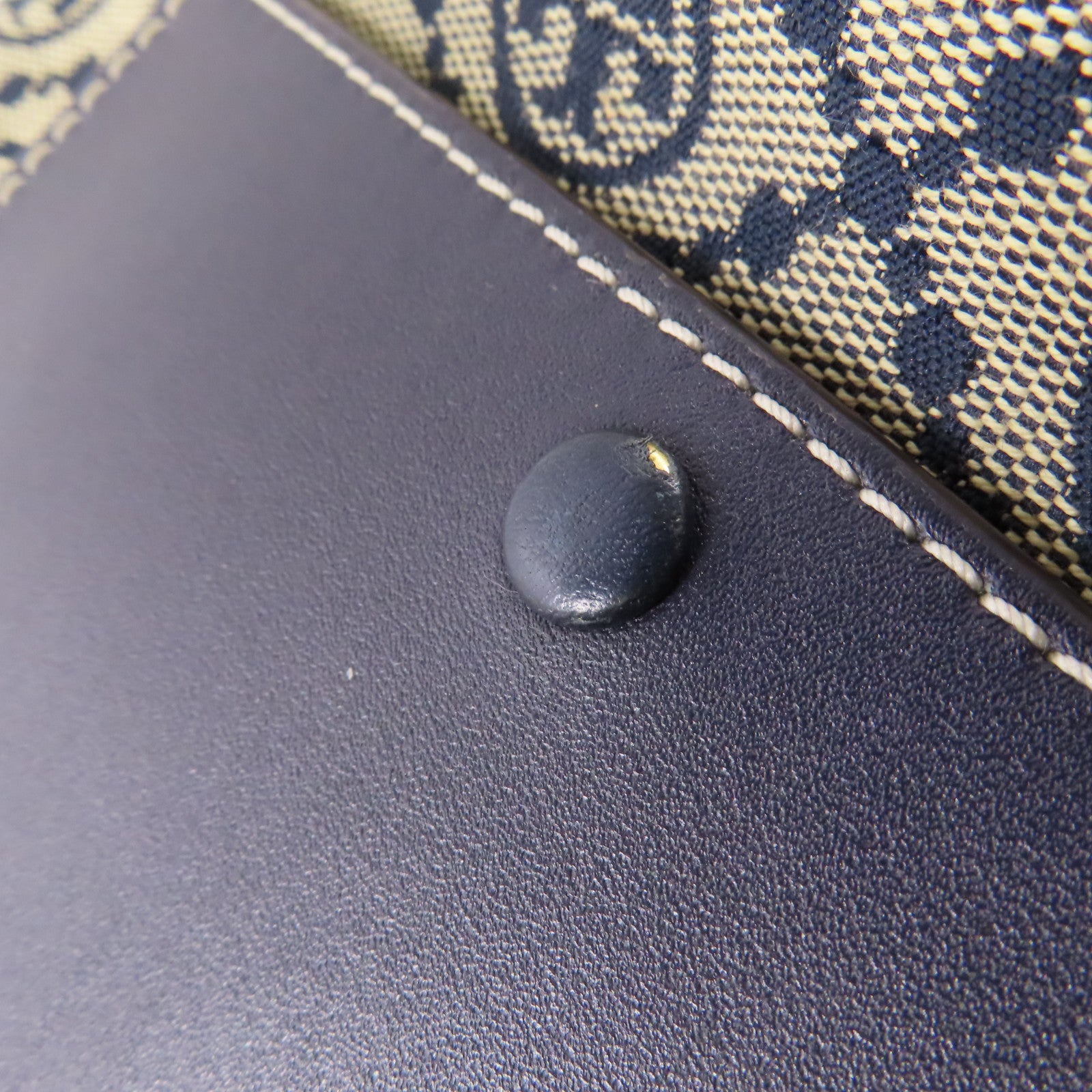 Tory Burch 帆布Shoulder Bag金扣手挽肩背兩用袋