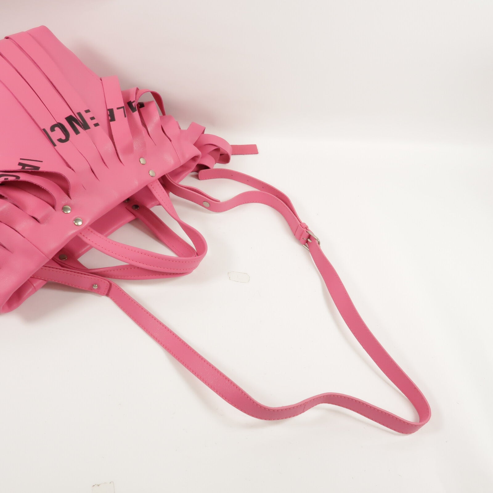 BALENCIAGA 牛皮皮革Fringe Laundey Cabas手挽肩背兩用袋