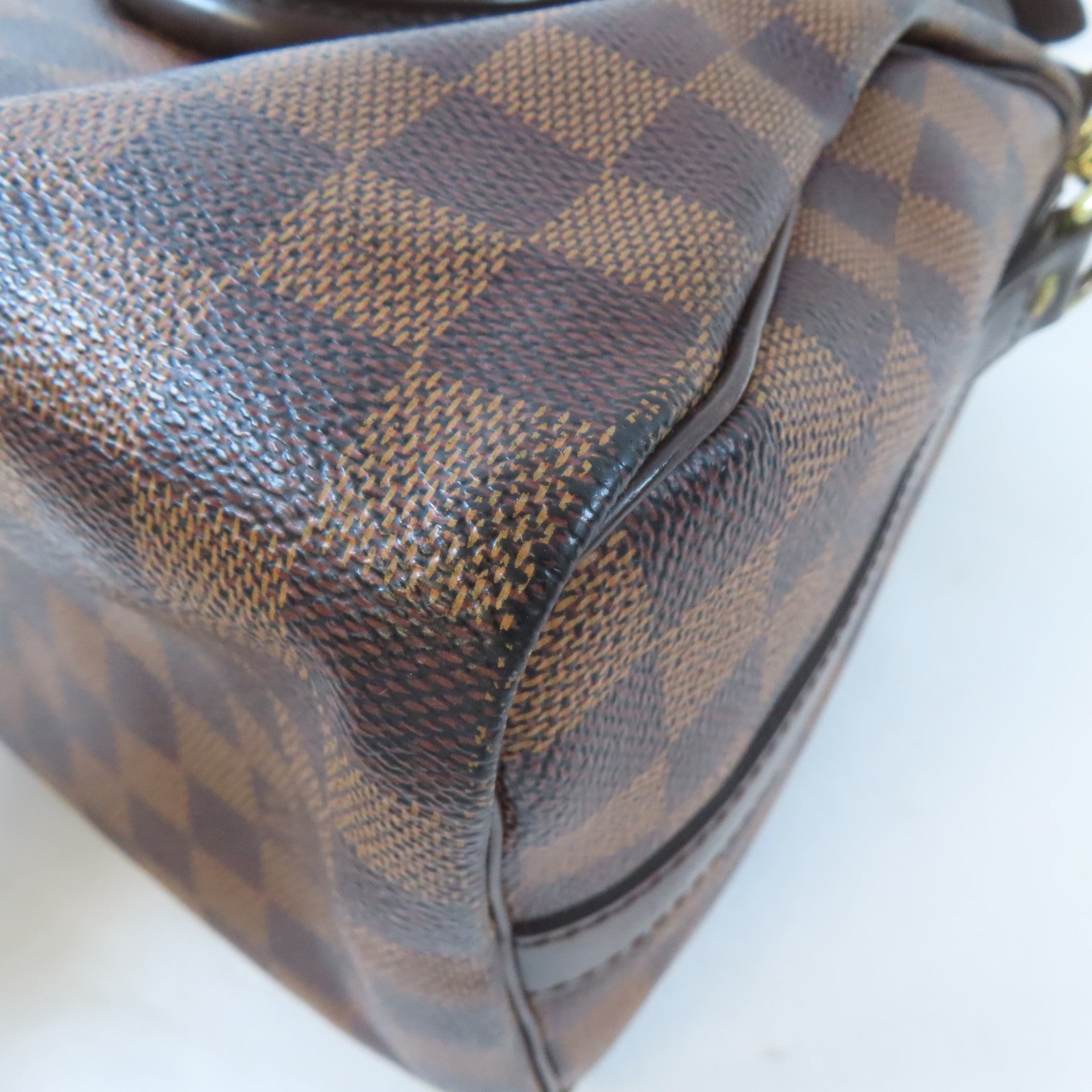 LOUIS VUITTON Damier Speedy Bandouliere 25金扣手挽肩背兩用袋啡色
