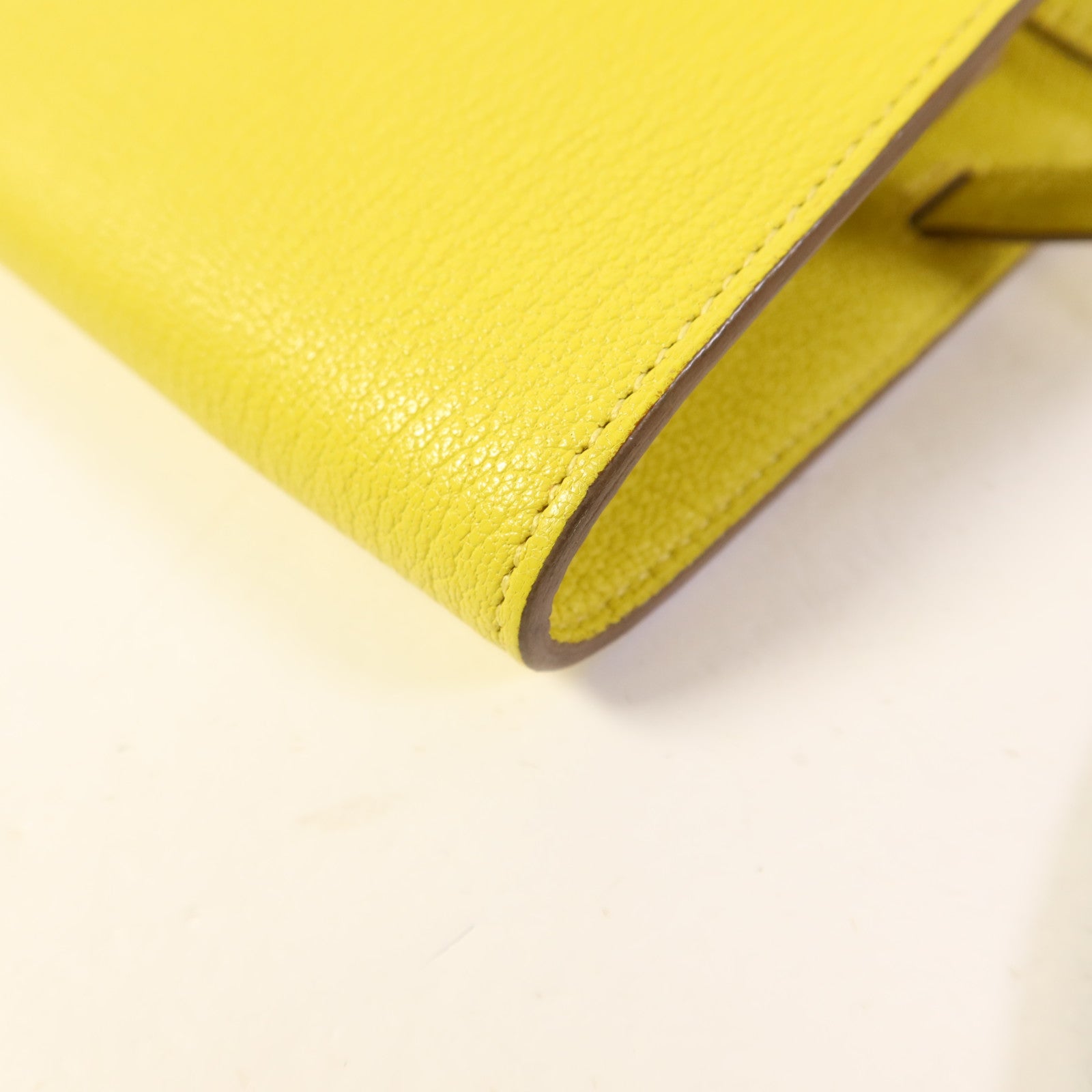 HERMES Chevre皮革Kelly To Go金扣肩背袋Lime