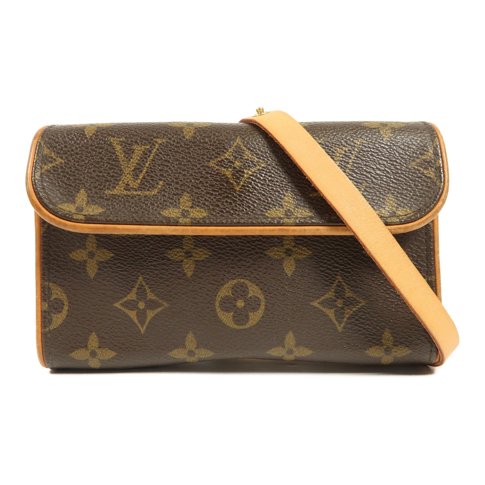 LOUIS VUITTON Monogram Pochette Florentine XS金扣腰包