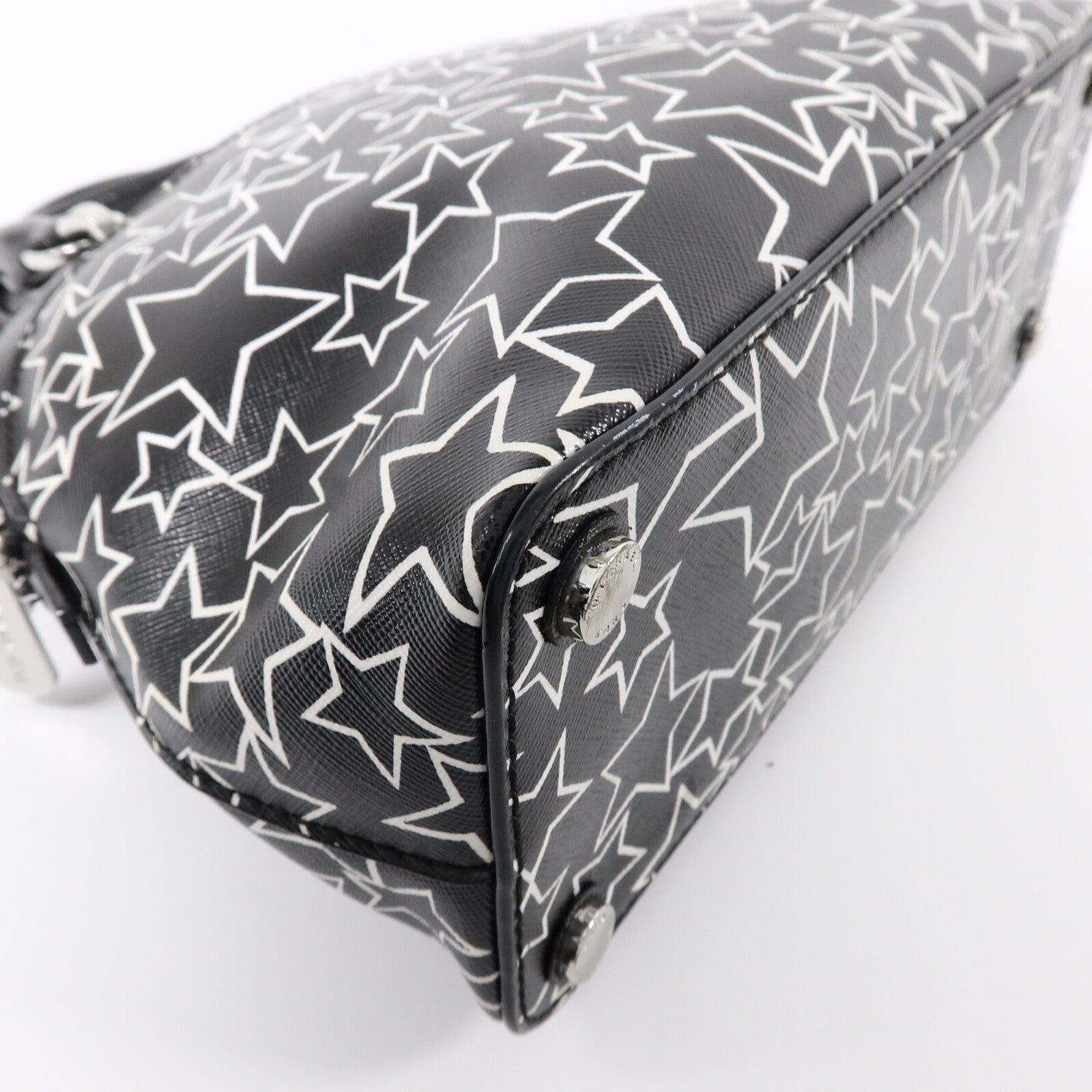 Michael Kors 塗層帆布Emmy Small Dome Satchel Printed Stars手挽袋