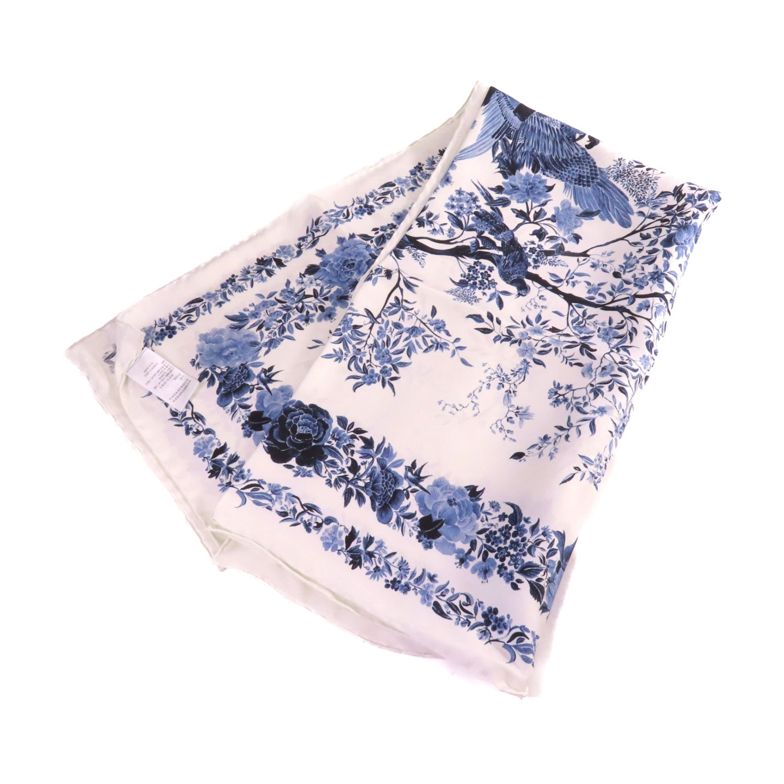 Dior 【激減優惠】絲質Scarf絲巾寶藍色/白色