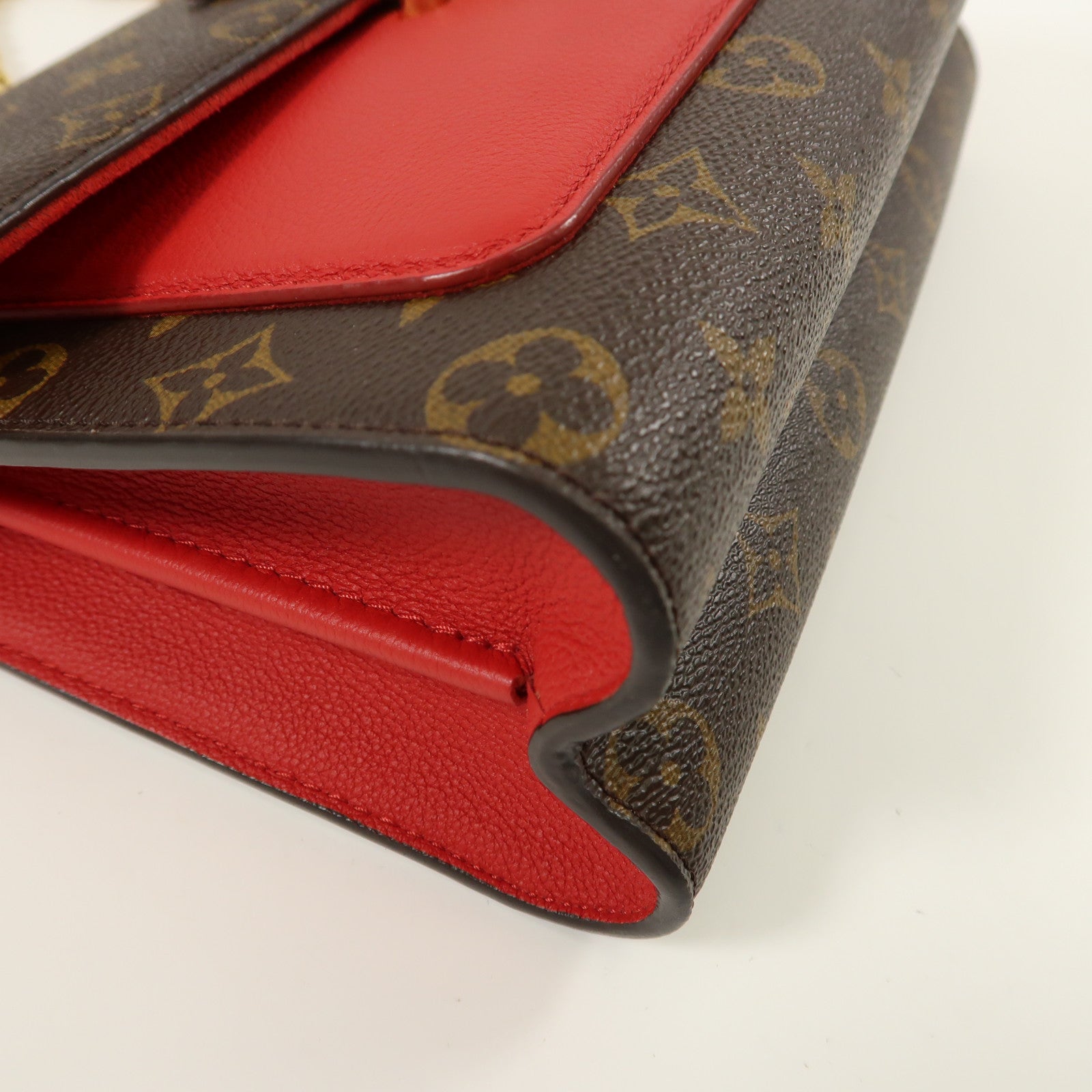 LOUIS VUITTON Monogram Victoire金扣鏈帶肩背袋