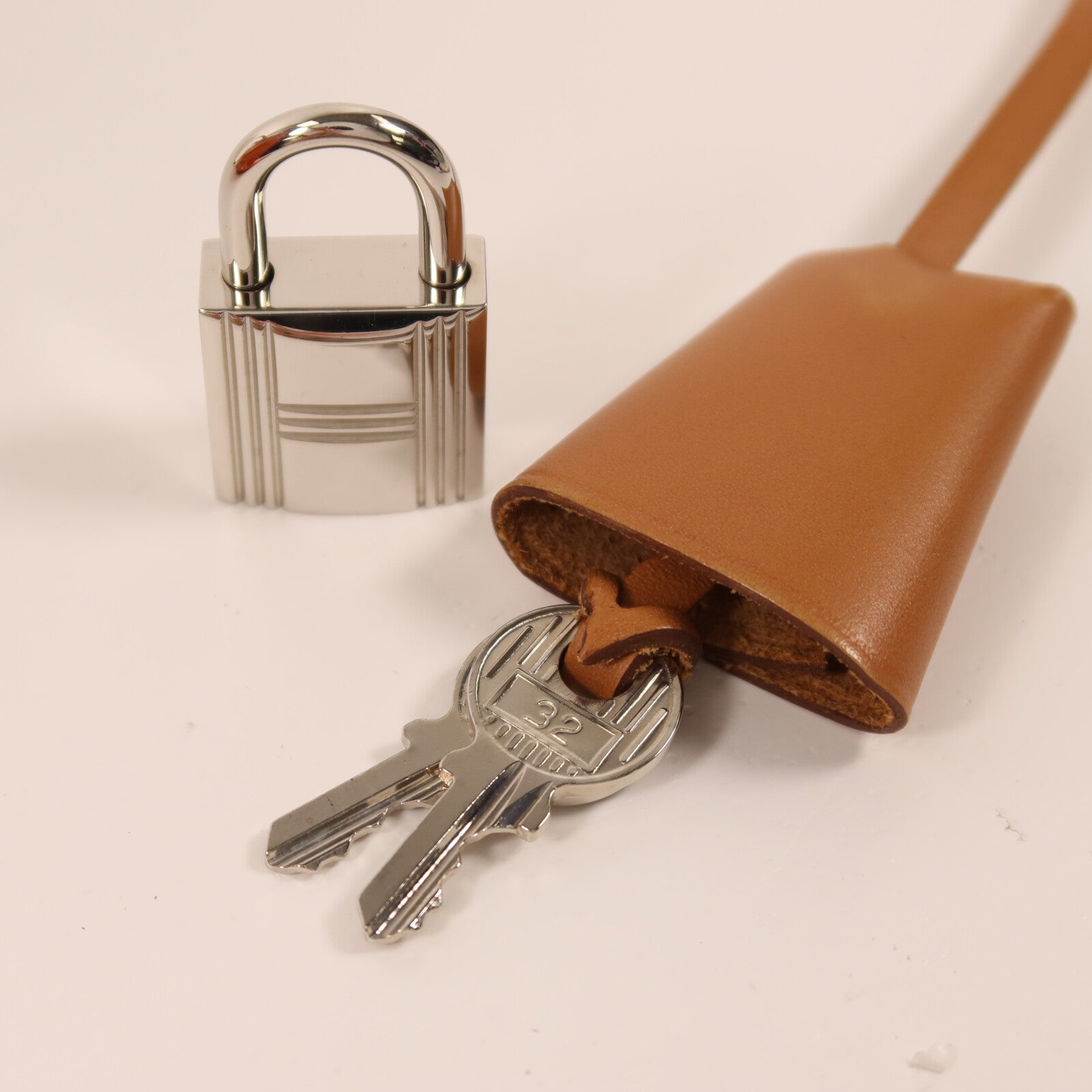 HERMES 帆布Herbag PM銀扣手挽肩背兩用袋Orange