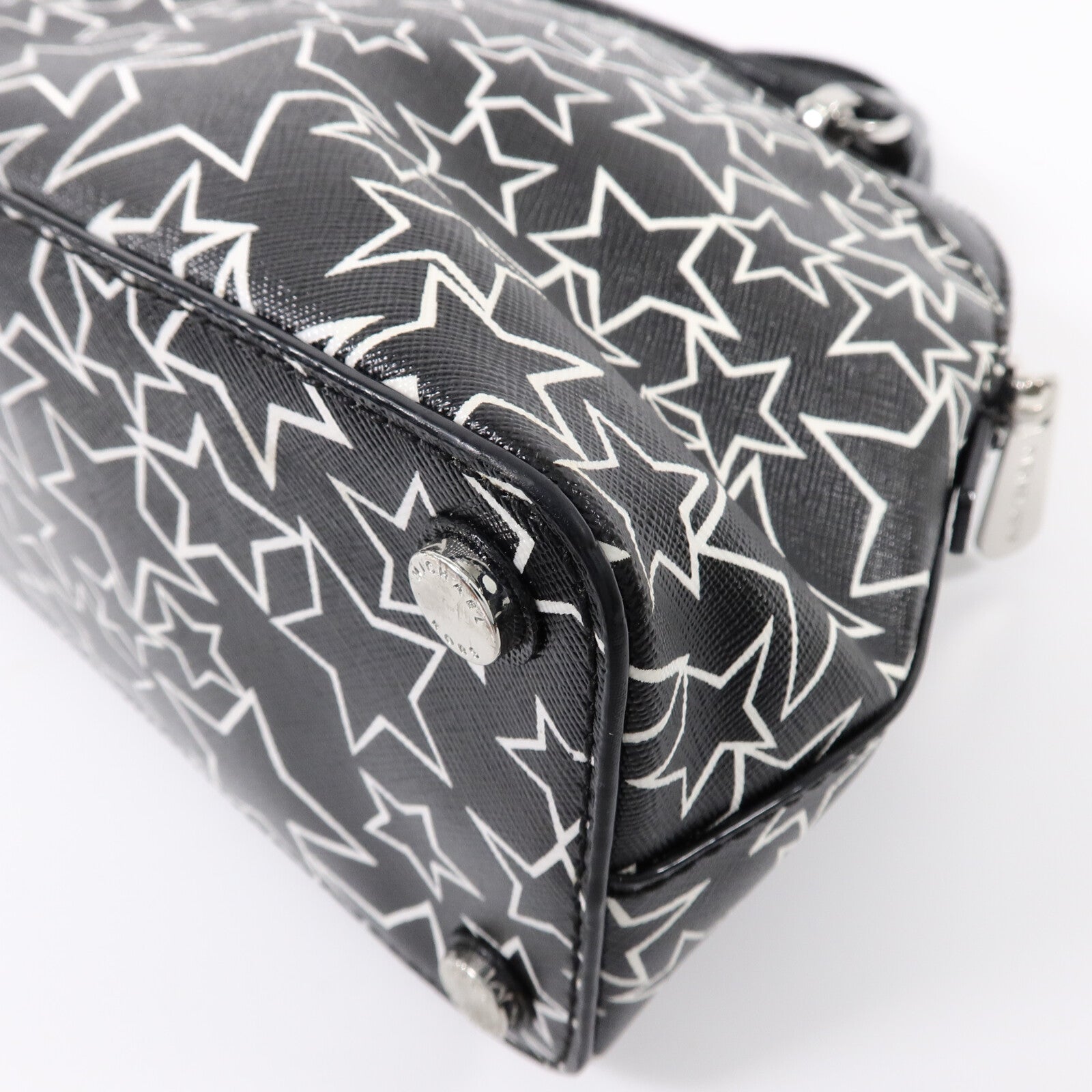 Michael Kors 塗層帆布Emmy Small Dome Satchel Printed Stars手挽袋