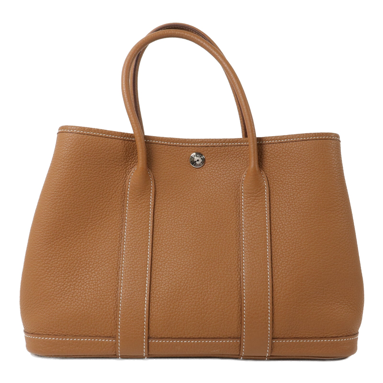HERMES Country皮革Garden Party TPM手挽袋Gold