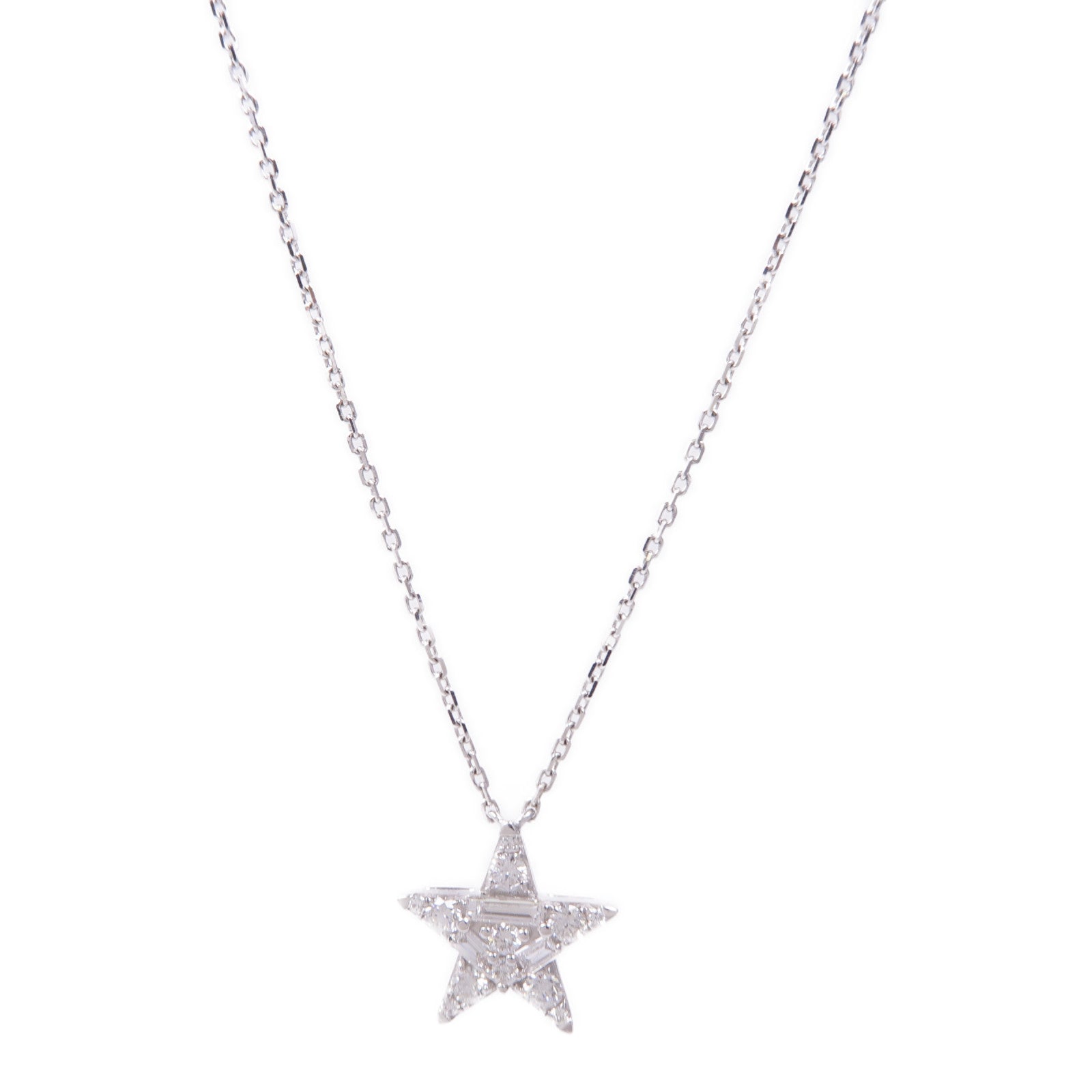 JEWELRY Diamond Necklace 18K White Gold