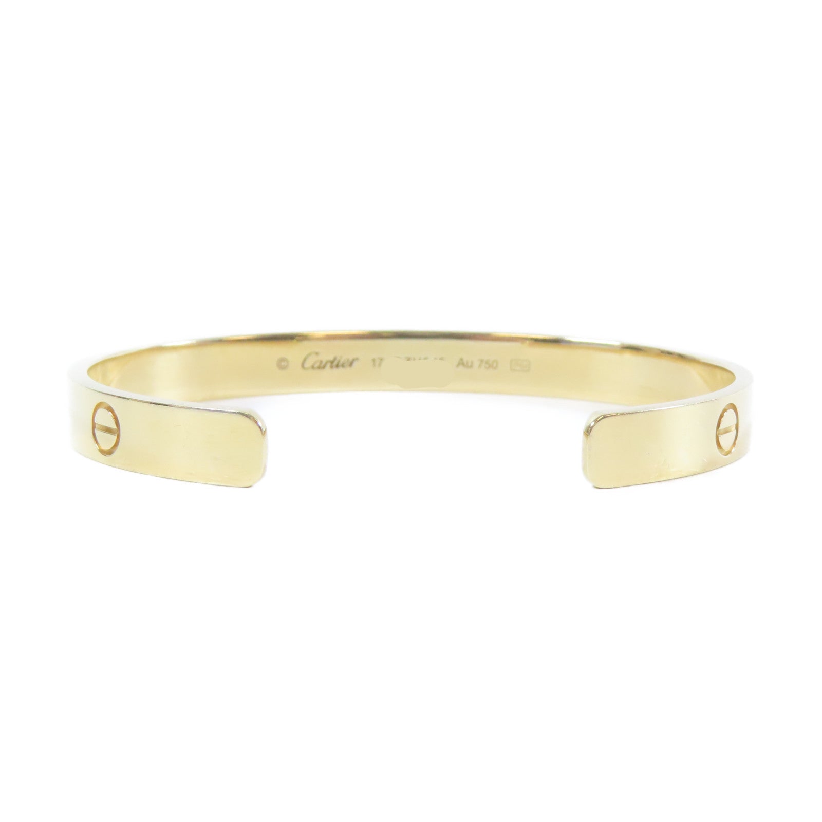 CARTIER 18K黃金Love Bracelet手鐲Cartier#17