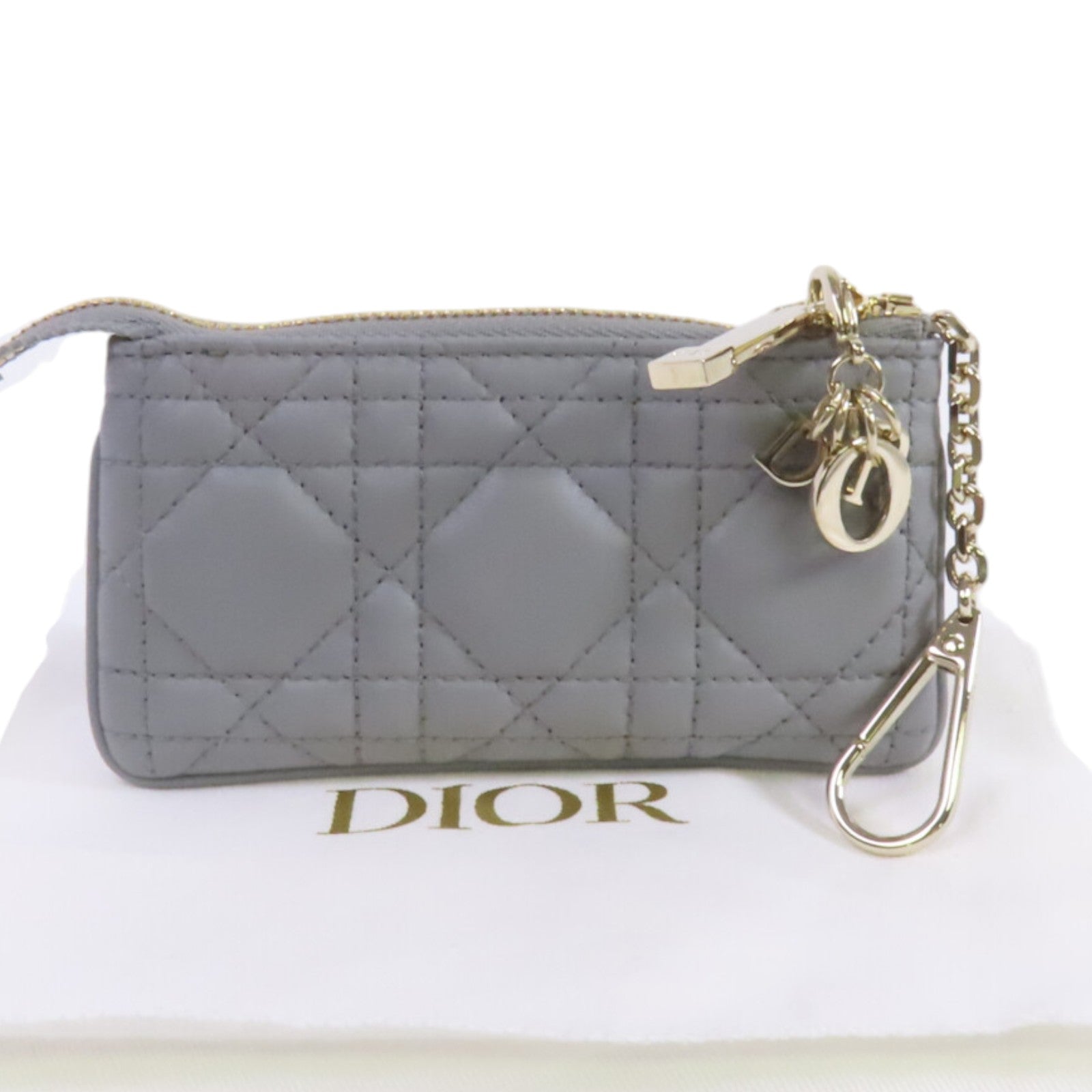 Dior 牛皮皮革Coin Case金扣零錢包