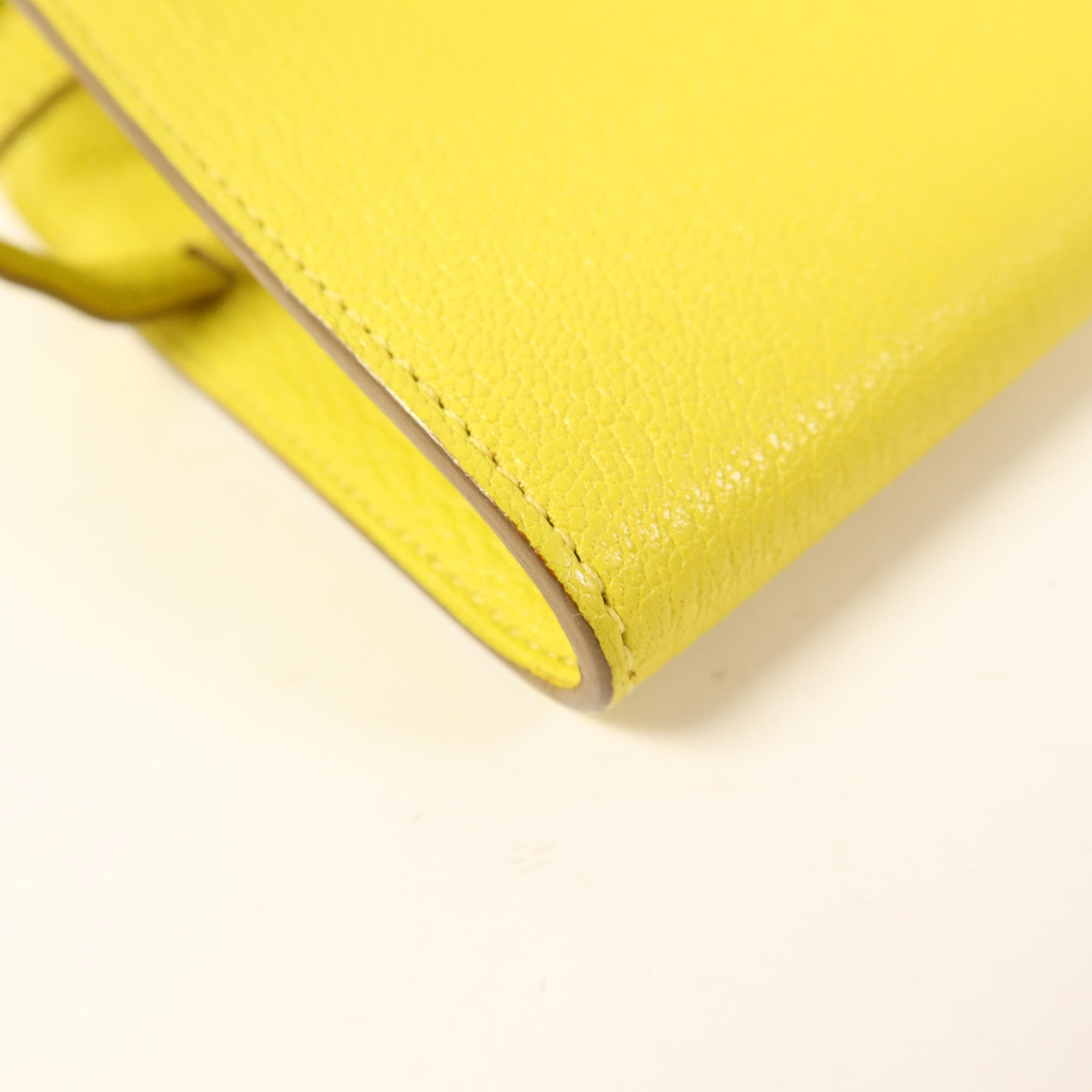 HERMES Chevre皮革Kelly To Go金扣肩背袋Lime