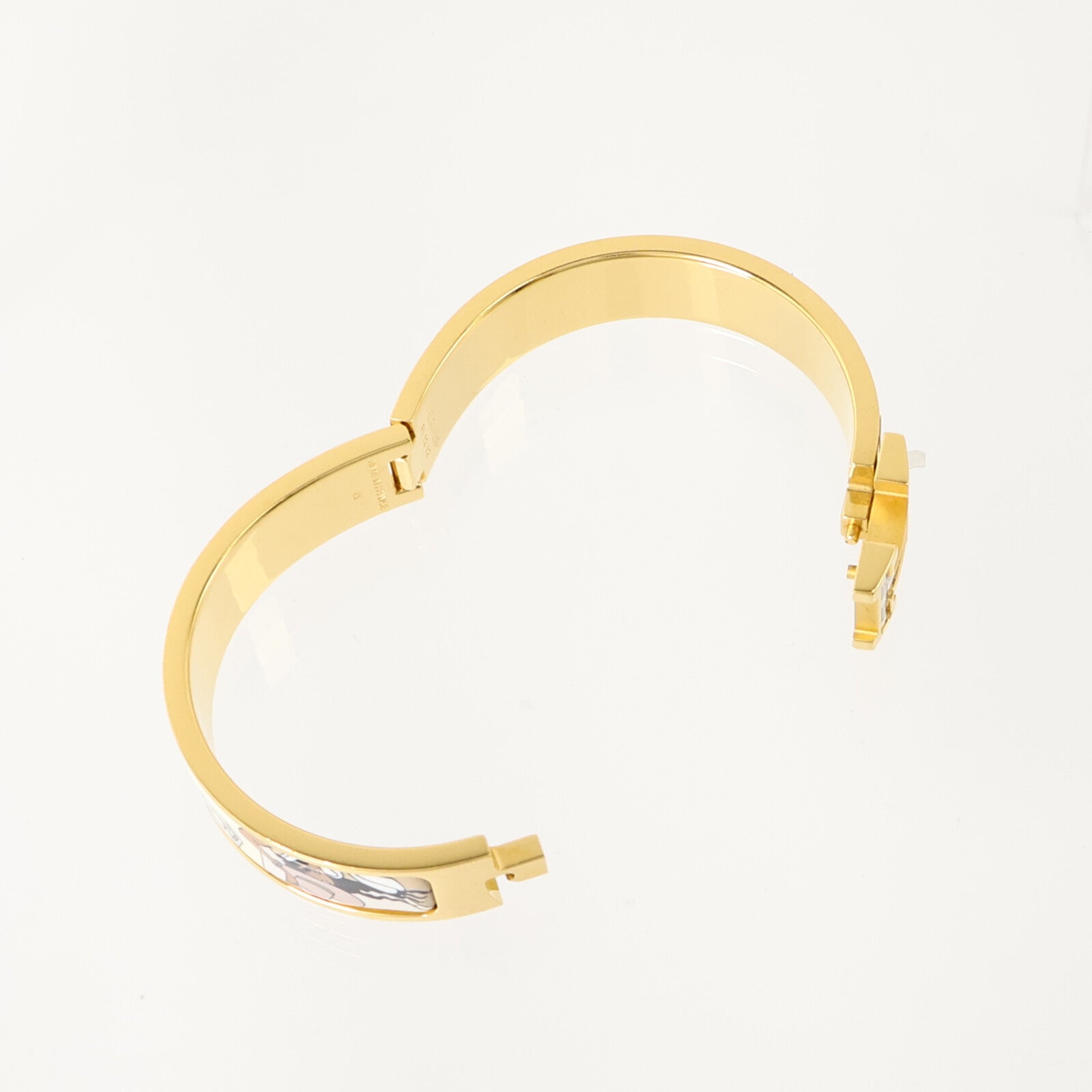 HERMES 金屬/琺瑯Clic HH Bangle手鐲