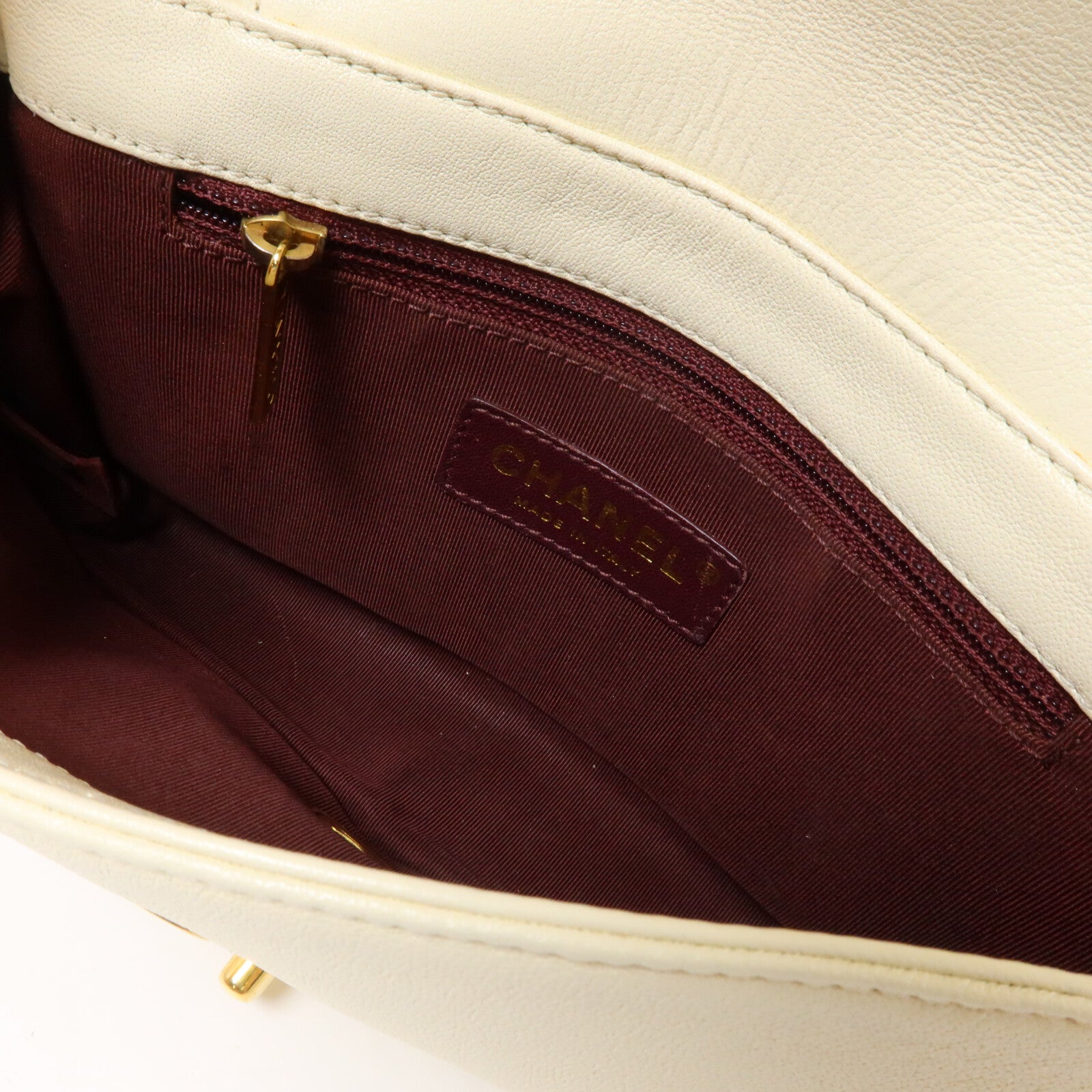 CHANEL 羊皮皮革Mademoiselle Vintage Flap Bag鏈帶肩背袋