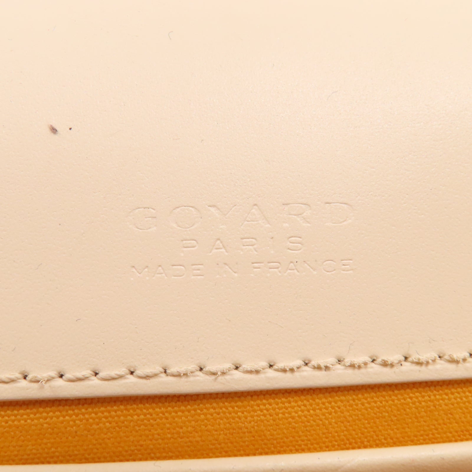 GOYARD 帆布Belvedere PM銀扣肩背袋白色