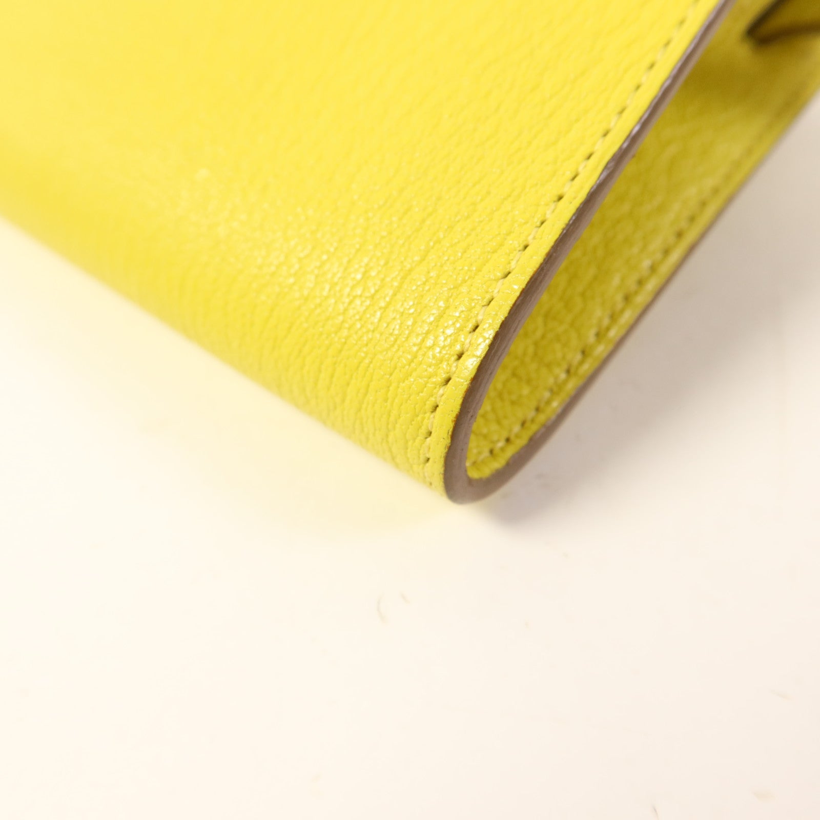 HERMES Chevre皮革Kelly To Go金扣肩背袋Lime