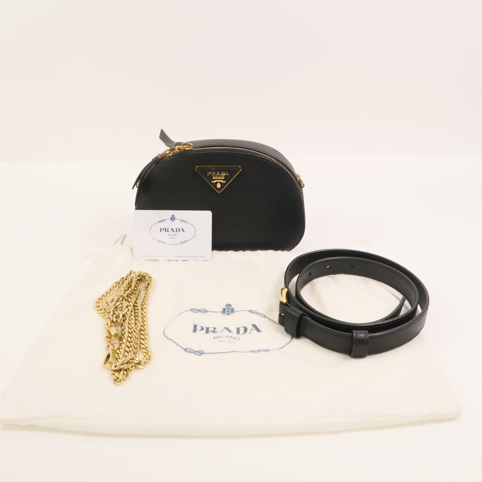 PRADA 牛皮皮革Belt Bag腰包