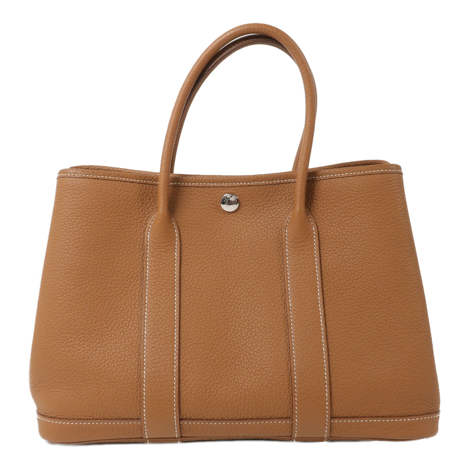 HERMES Country皮革Garden Party TPM手挽袋Gold
