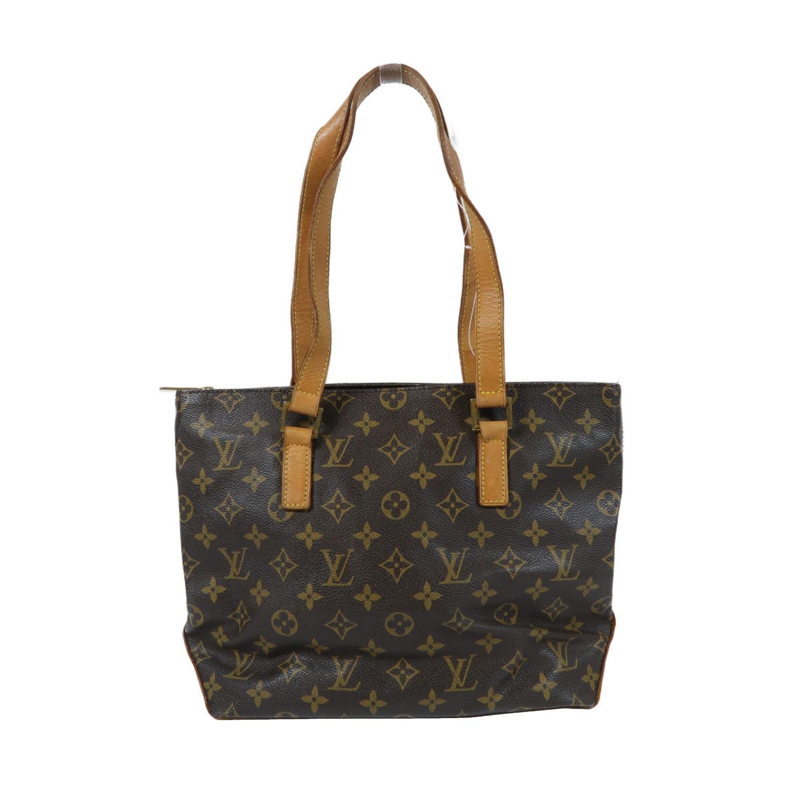 LOUIS VUITTON Monogram Cabas Piano金扣手挽袋啡色